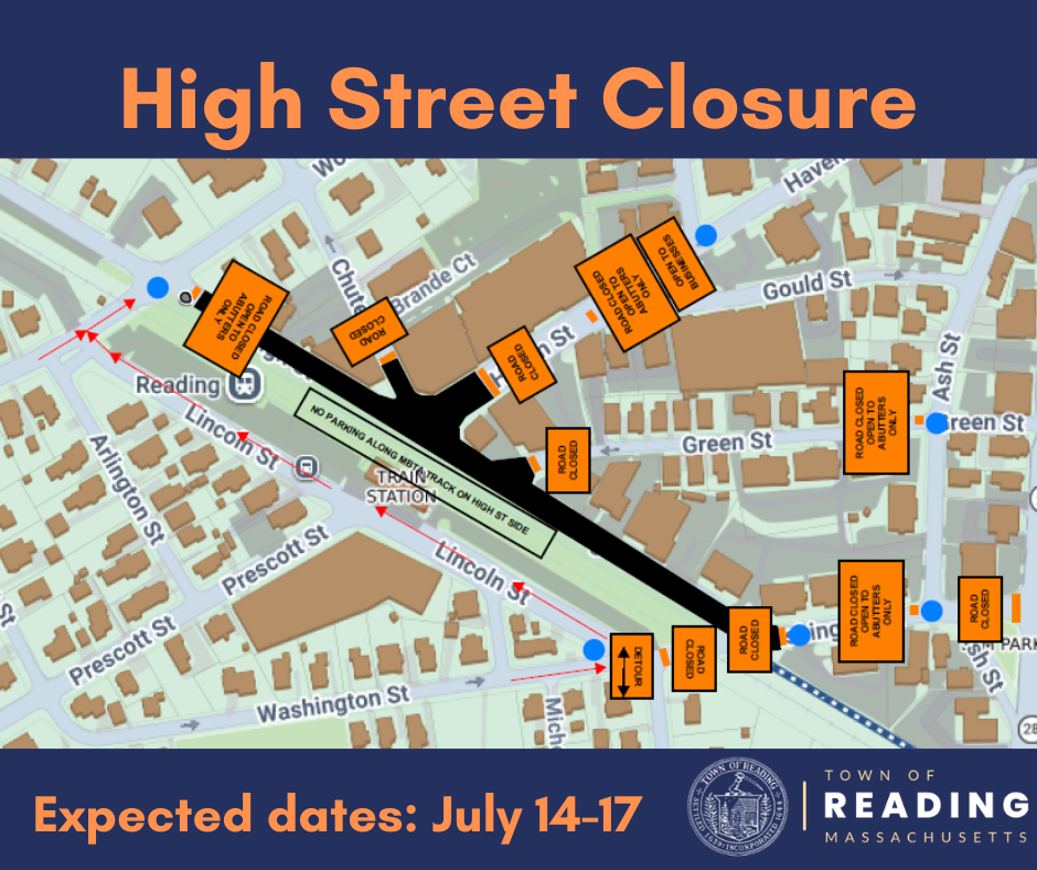 High Street closure planned for construction, July 14-17