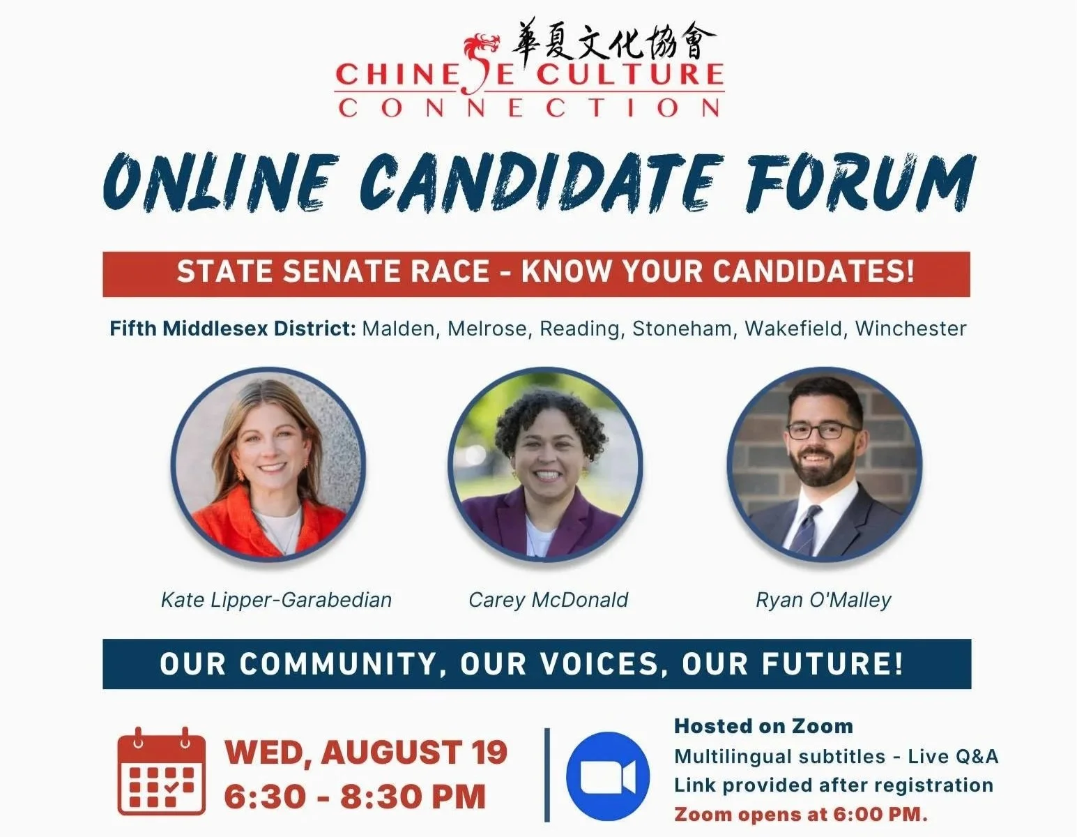 Online forum for Fifth Middlesex State Senate candidates