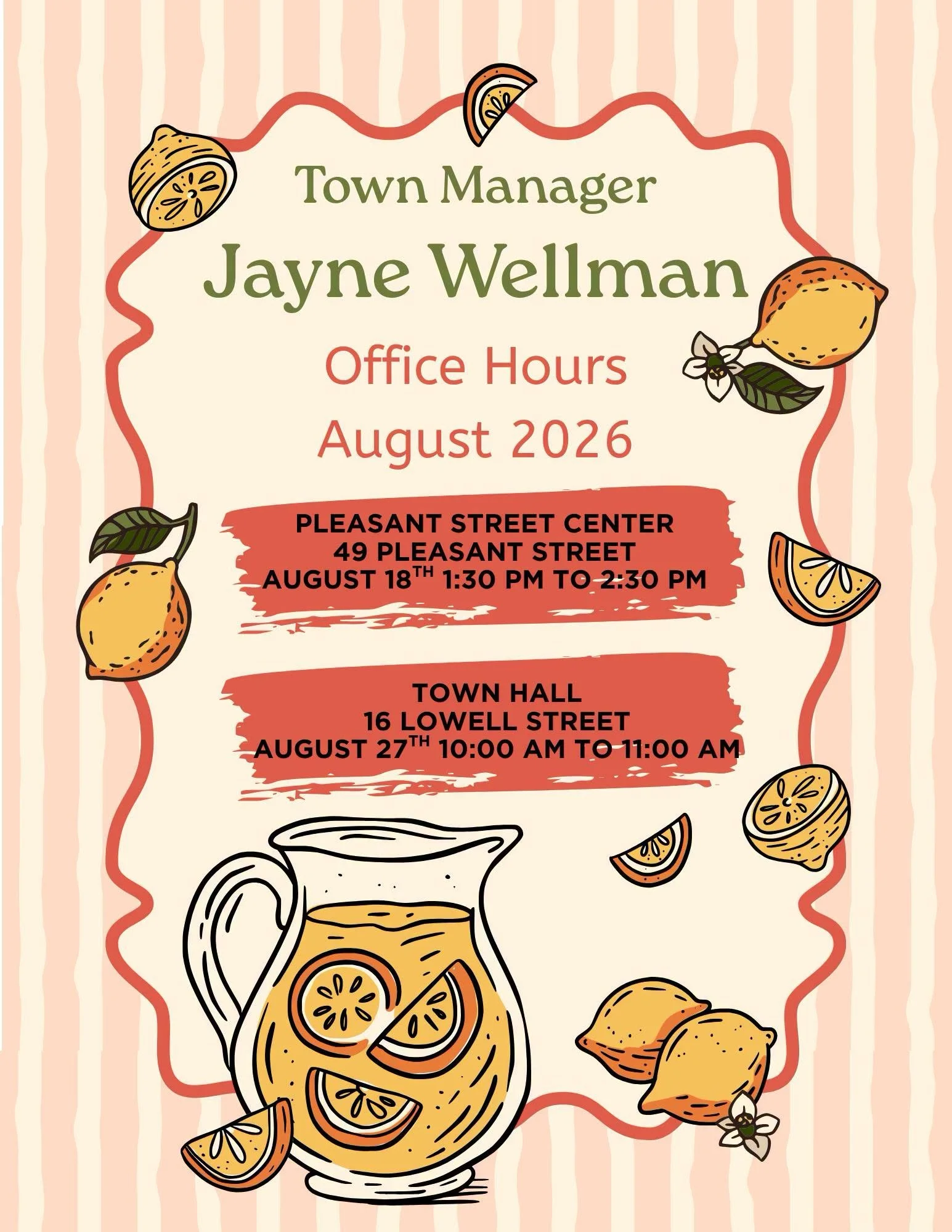 Office Hours with the Town Manager