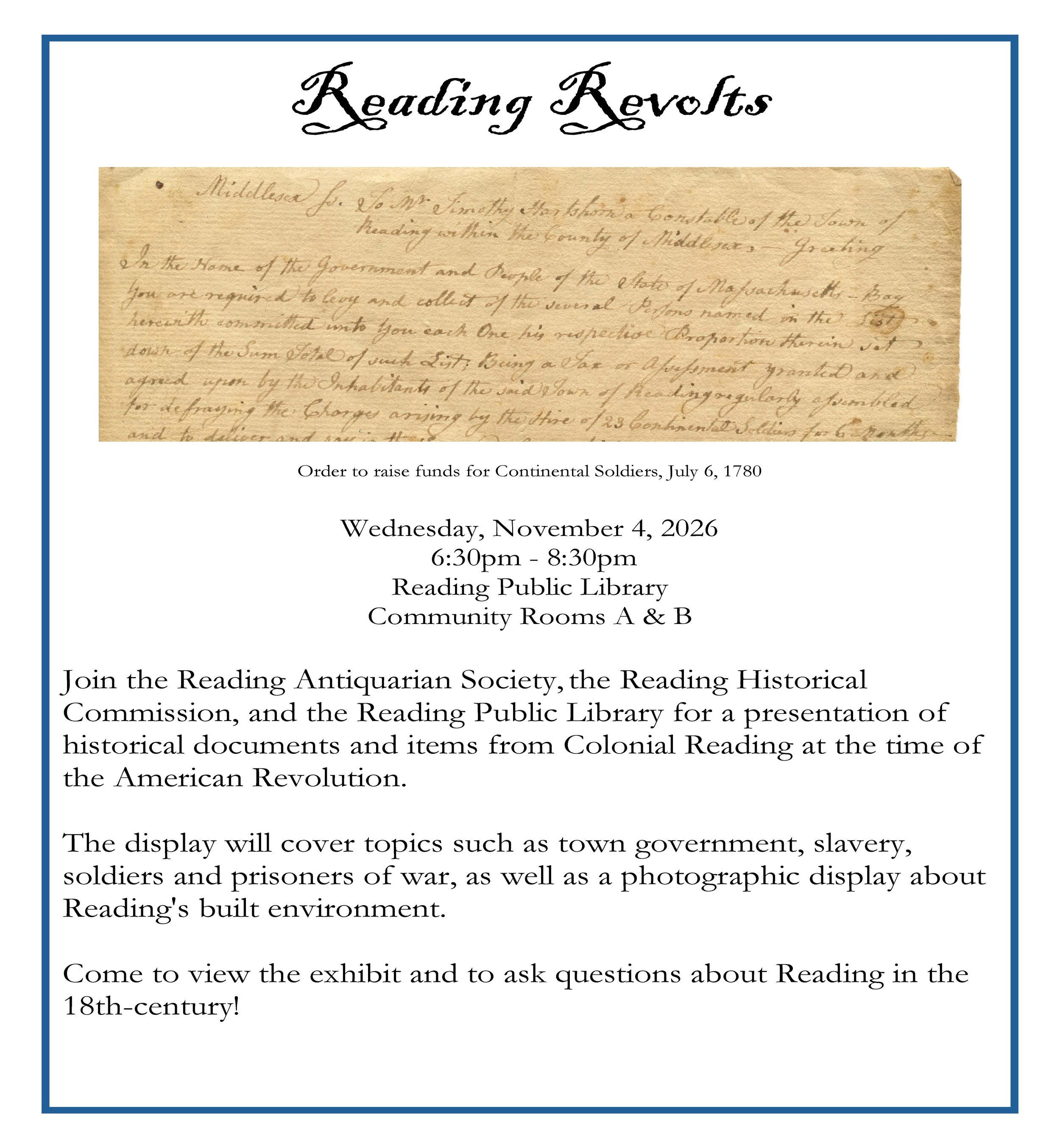 Reading Revolts