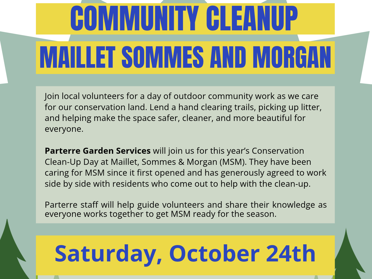 Conservation Clean-Up Day at MSM