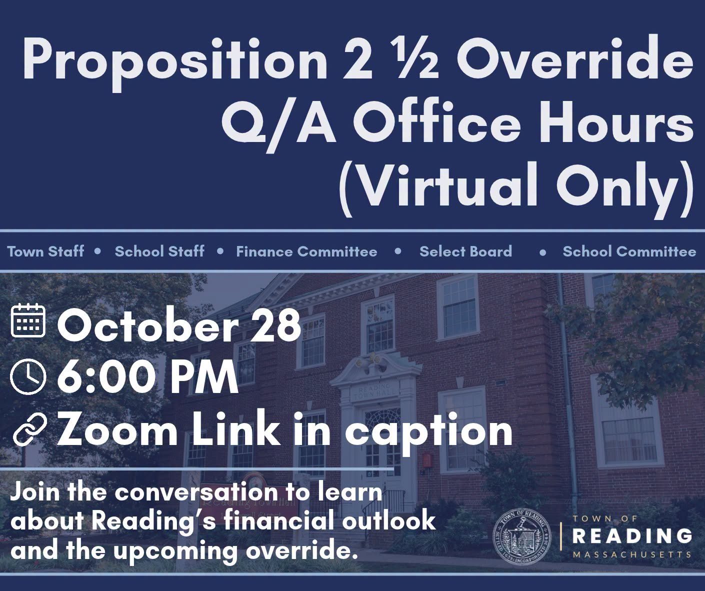 Final override Q&amp;A set for Wednesday, Oct. 28