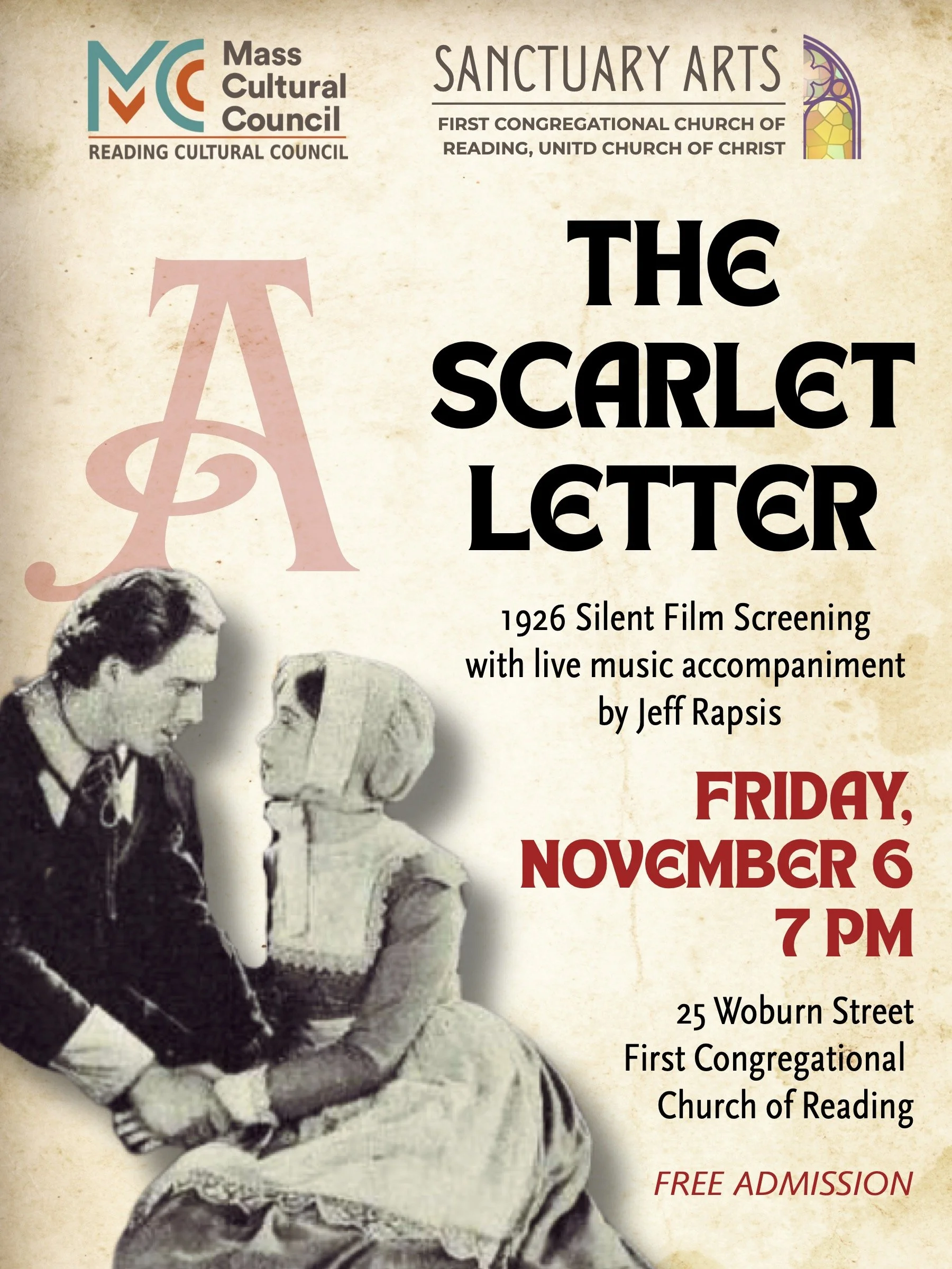 100-year anniversary of “The Scarlet Letter” comes to Reading church