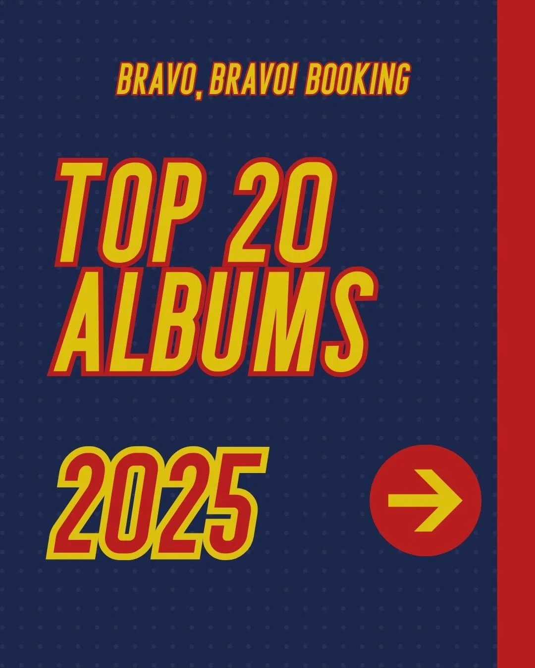 2025 was a wild year, but the music was pretty great if you knew where to look. Here&rsquo;s my top 20 albums that I listened to this year. Lucky to live in a world with all of these amazing artists. What are some of your favorites that I missed out 
