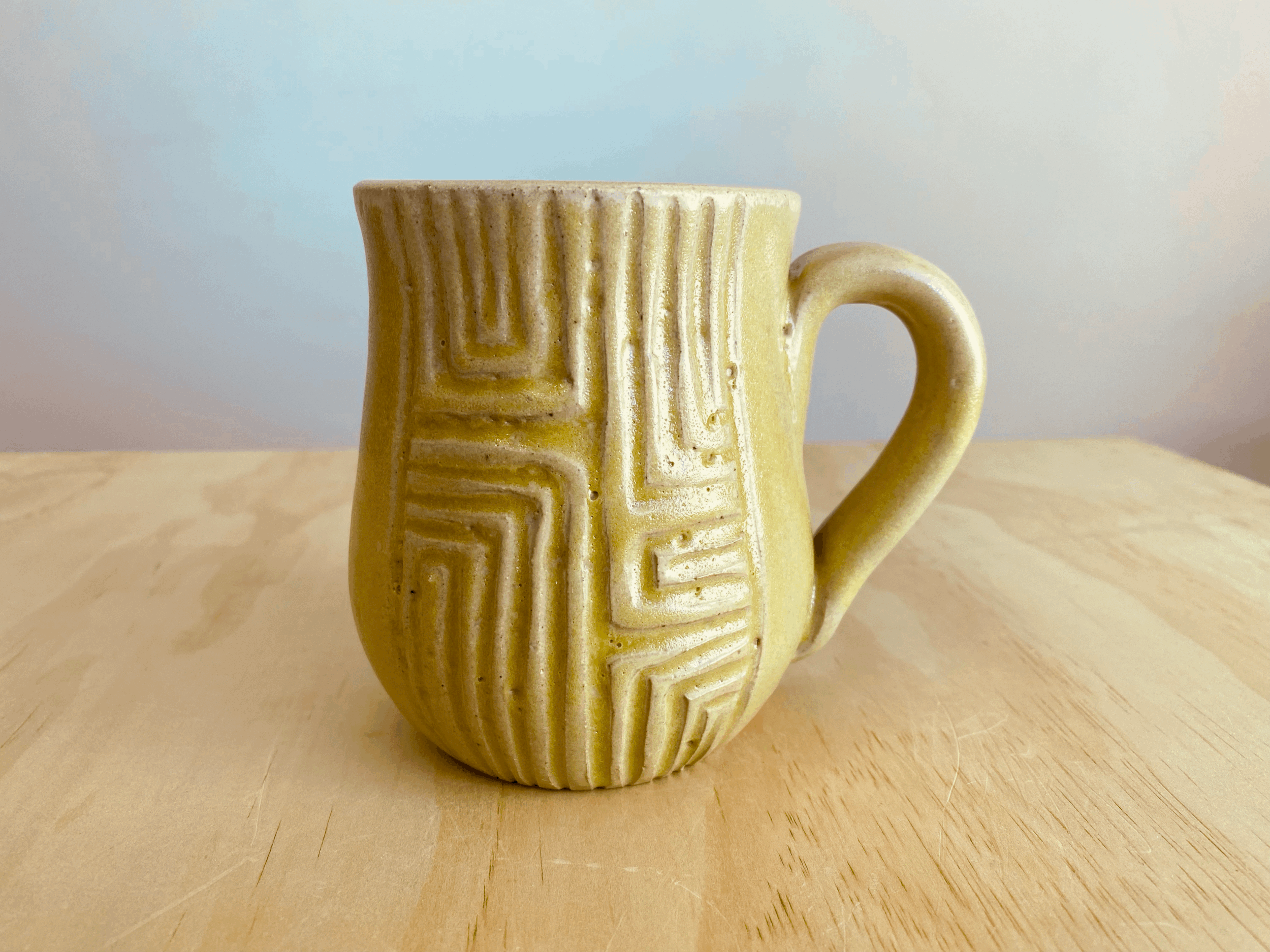 Citrine Carved Mug