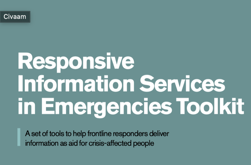 International Rescue Committee 'Information as Aid' Toolkit