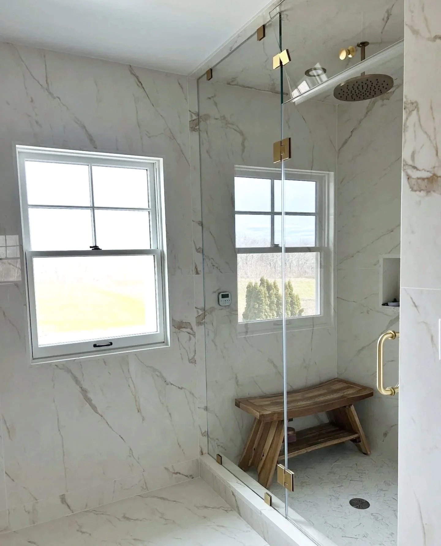 Marbled Master Bath