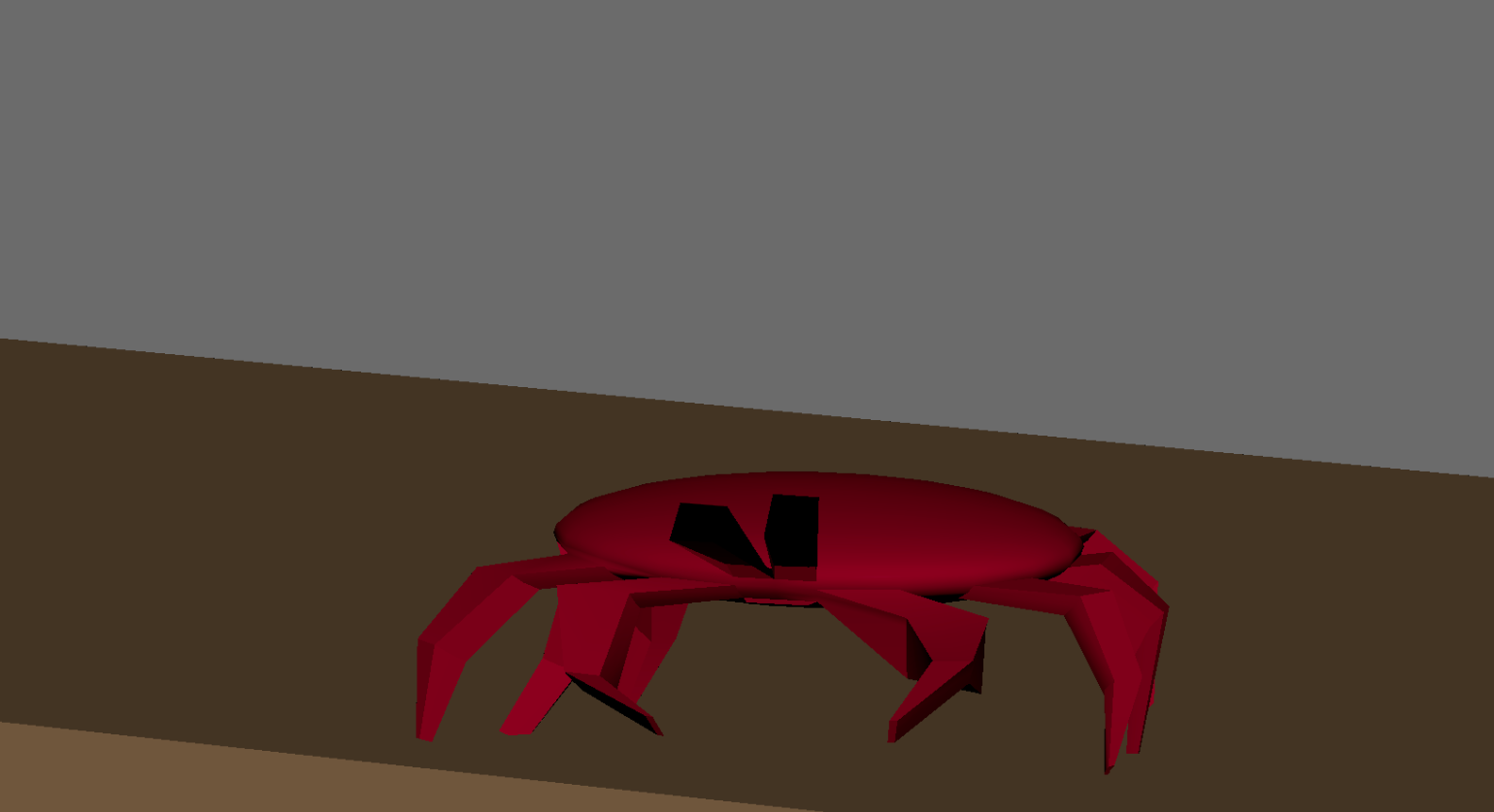Crab, used for layout - Autodesk Maya, 2024