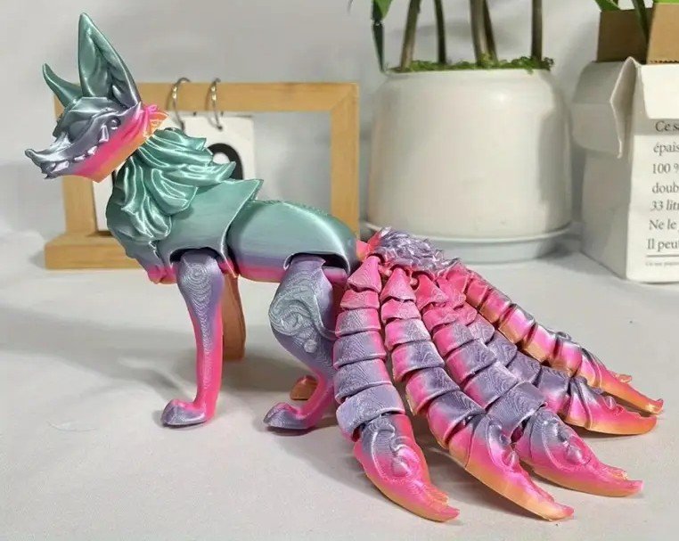 3d print nine tailed fox multi color.jpg