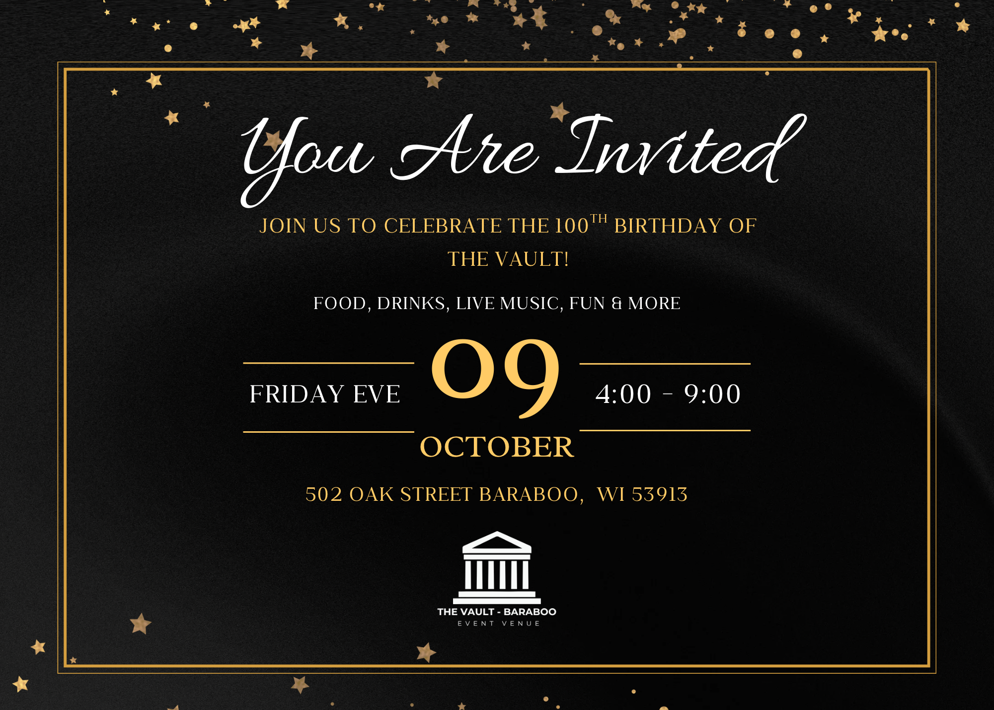 Gold and Black Elegant Graduation Party Invitation.PNG