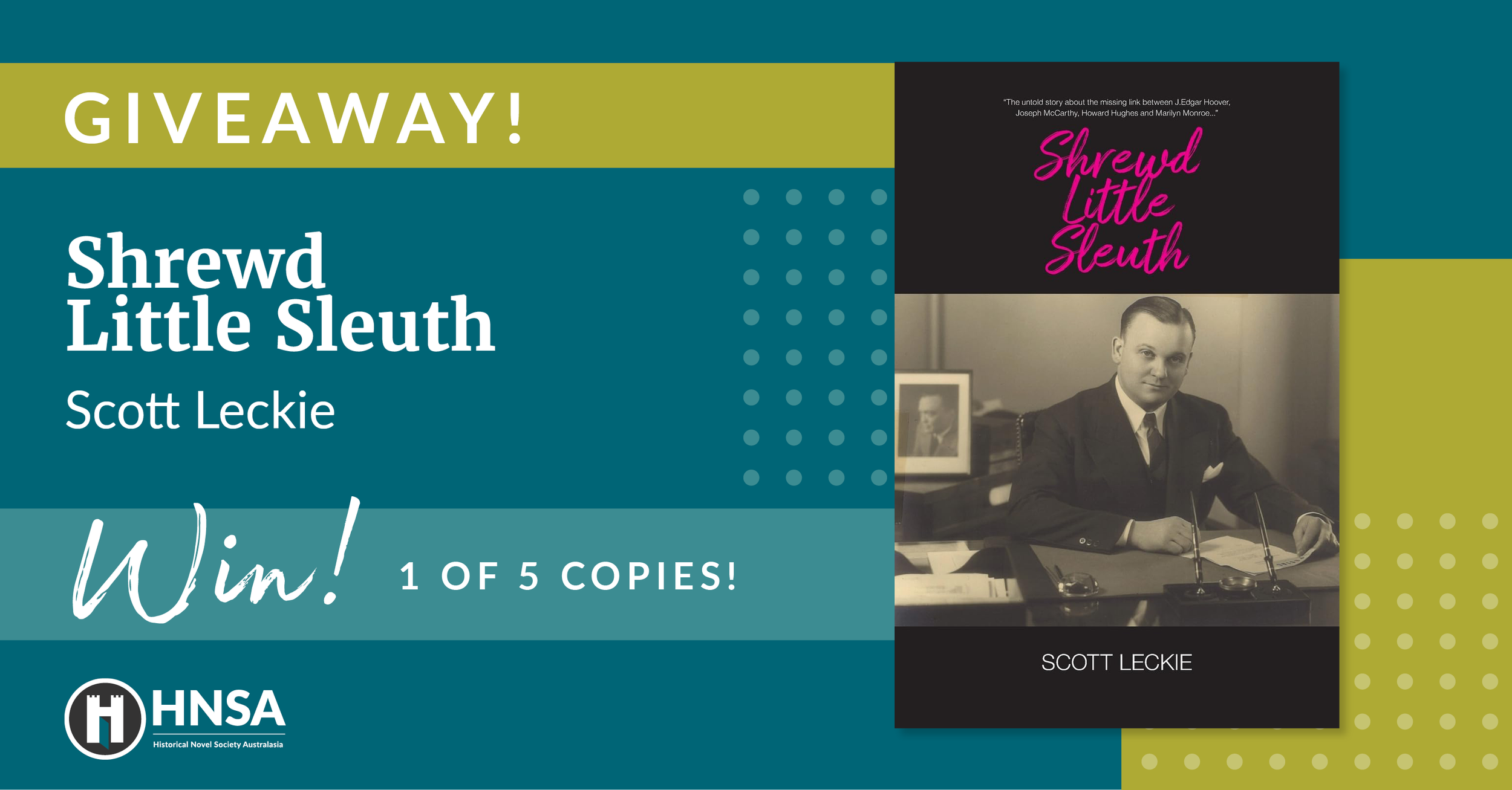Giveaway - Shrewd Little Sleuth by Scott Leckie