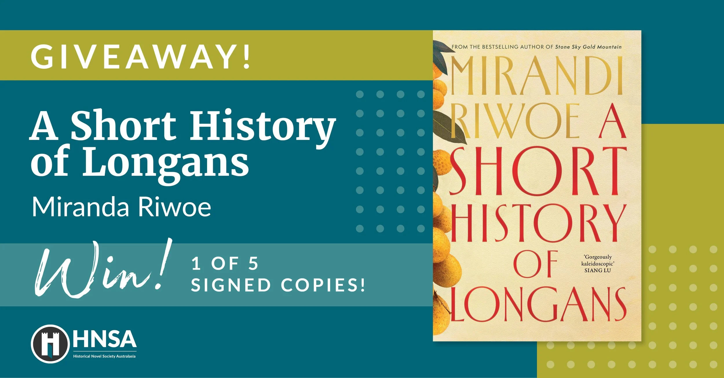 Giveaway - A Short History of Longans