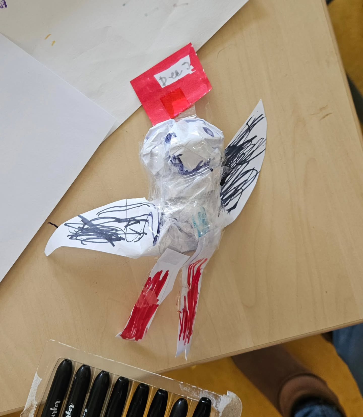 GROEP 5
"Juf, mogen we de laptop gebruiken om iets op te zoeken?"
Van mij mag het. Inspiratie opdoen via andere kanalen, helpt vaak om je fantasie op gang te krijgen. 

De opdracht 'teken een dier dat nog niet bestaat' is soms lastig. Wat v