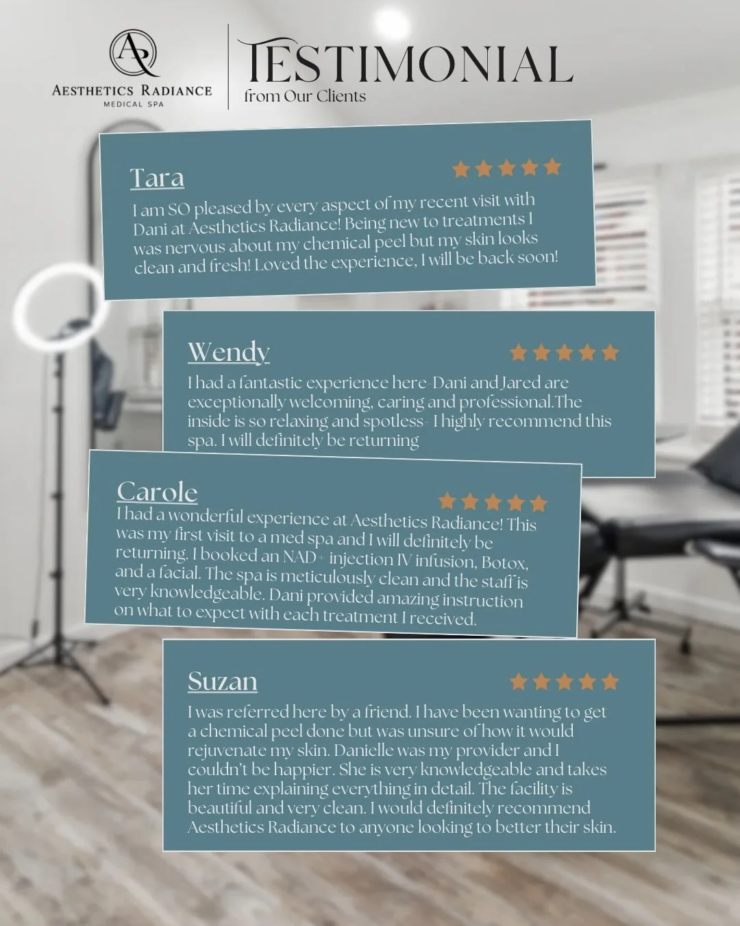Every testimonial represents a relationship built on trust, expertise, and integrity. We are honored to provide medical-grade aesthetic care and thankful for the patients who choose Aesthetics Radiance. 🤍

Shared from google buisness reviews. Book y