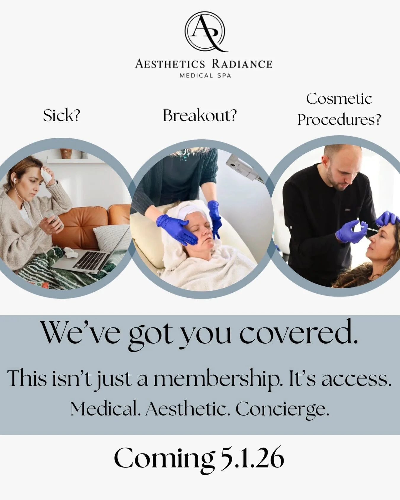 Something new is coming&hellip;✨

Introducing a new way to prioritize you.
Whether you&rsquo;re feeling under the weather, need a new skincare routine, or ready for your next cosmetic treatment&mdash;we&rsquo;ve got you covered.

This isn&rsquo;t jus