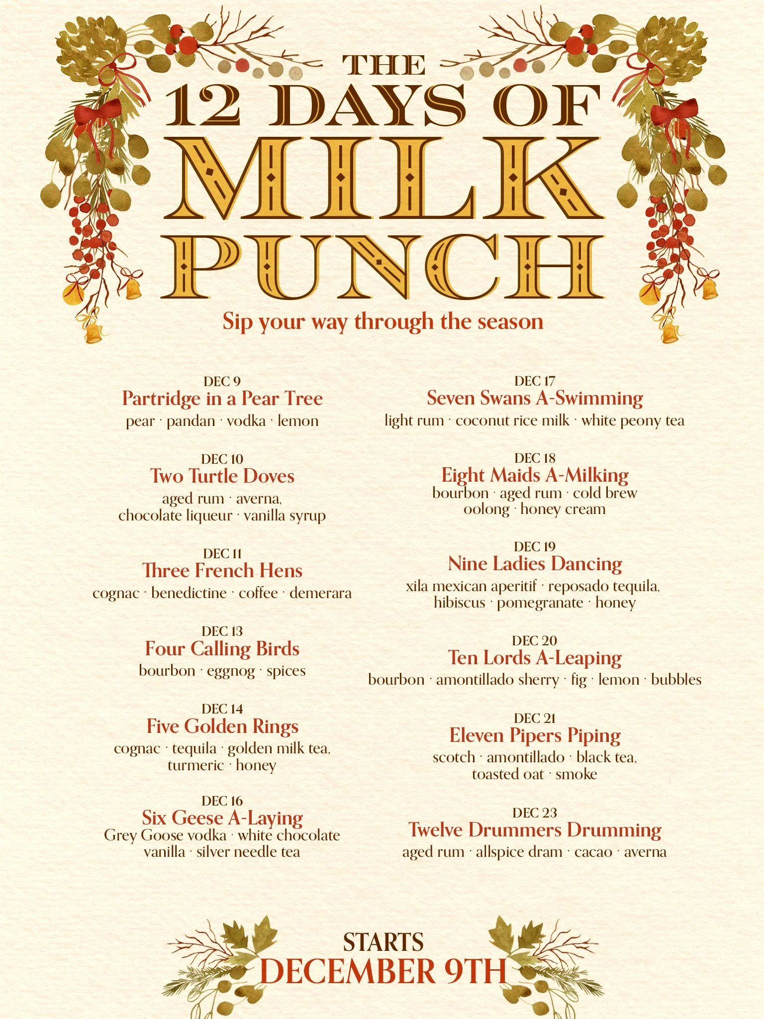 12 days of Milk Punch