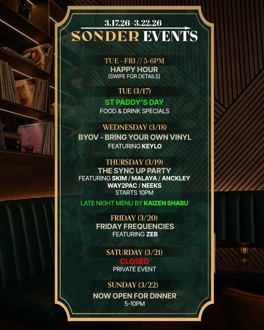 We&rsquo;ve got some GOOD EATS &amp; DRINK everyday, but especially this Tuesday . Check out what we&rsquo;ve got in store for you this week!