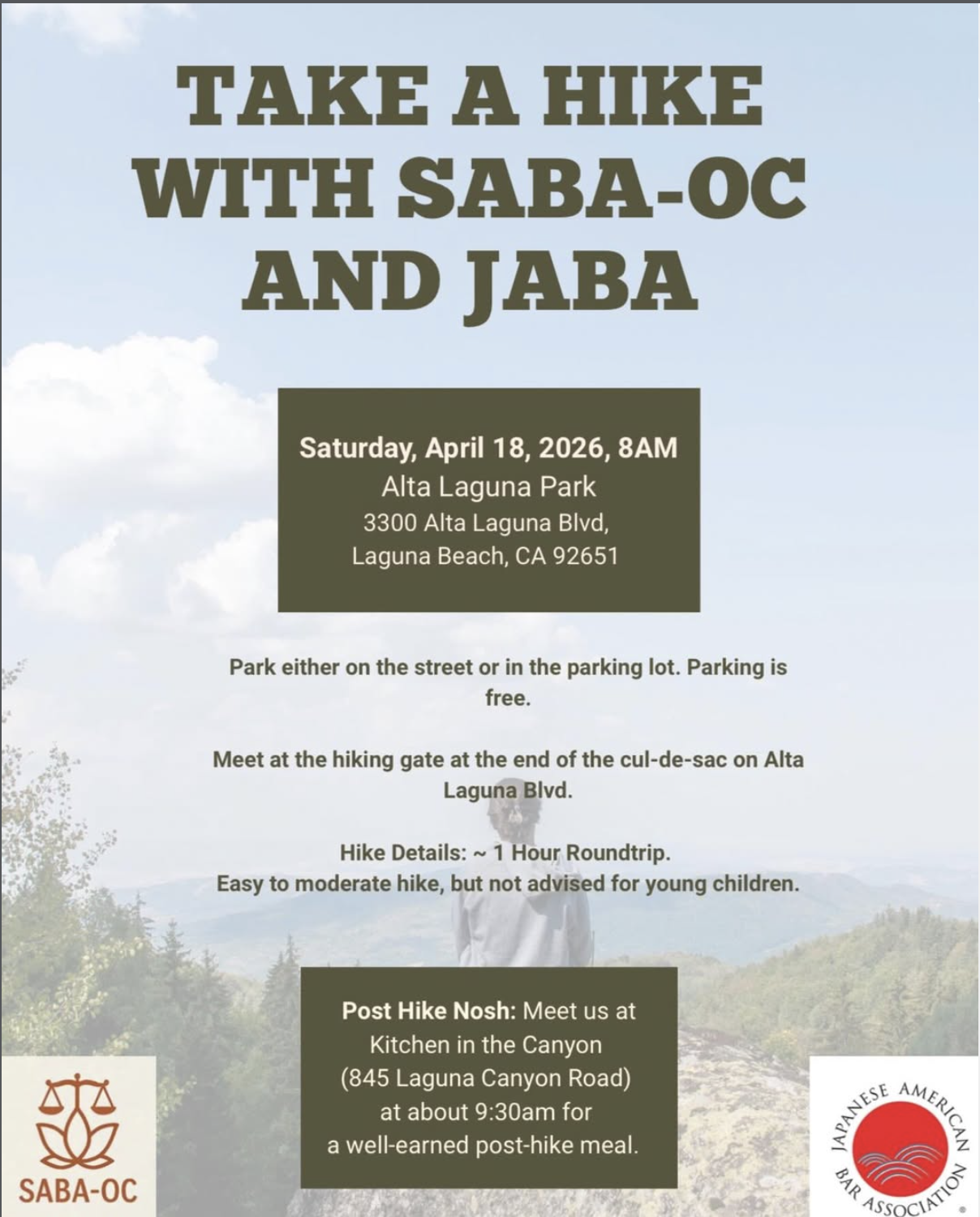 Take a Hike with SABA-OC and JABA