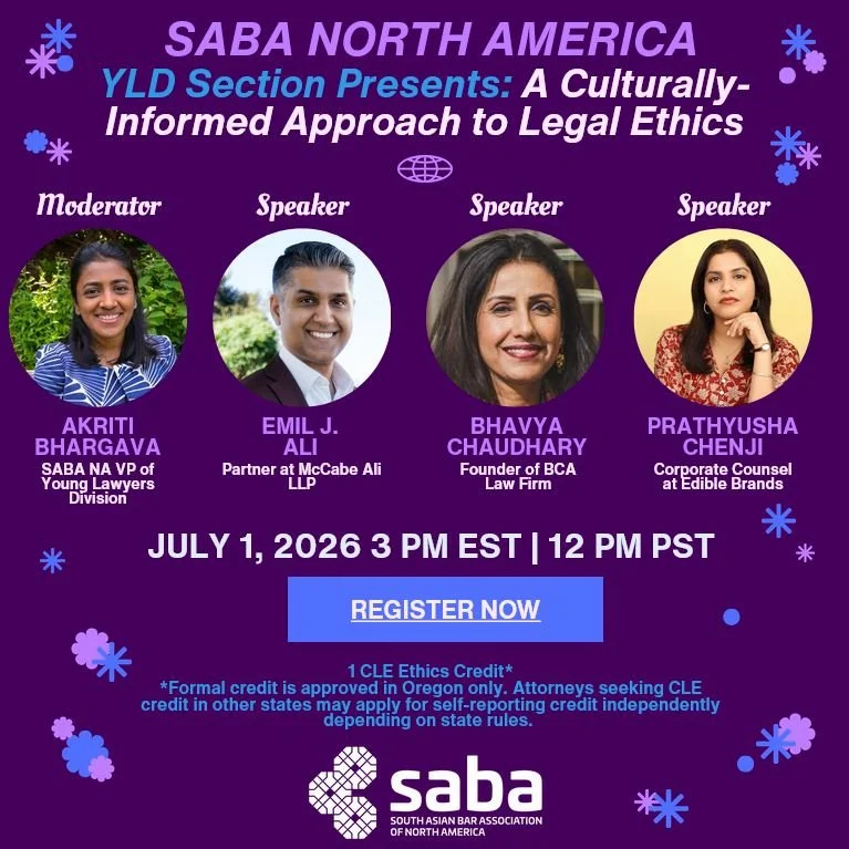 Culturally Informed Approach to Legal Ethics (SABA-NA Webinar)