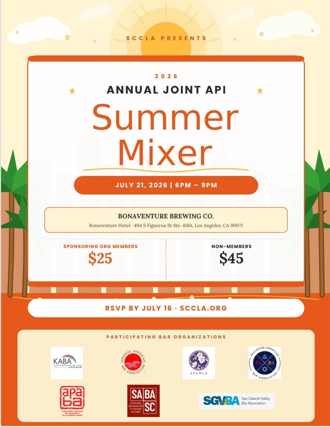 Annual Joint API Summer Mixer