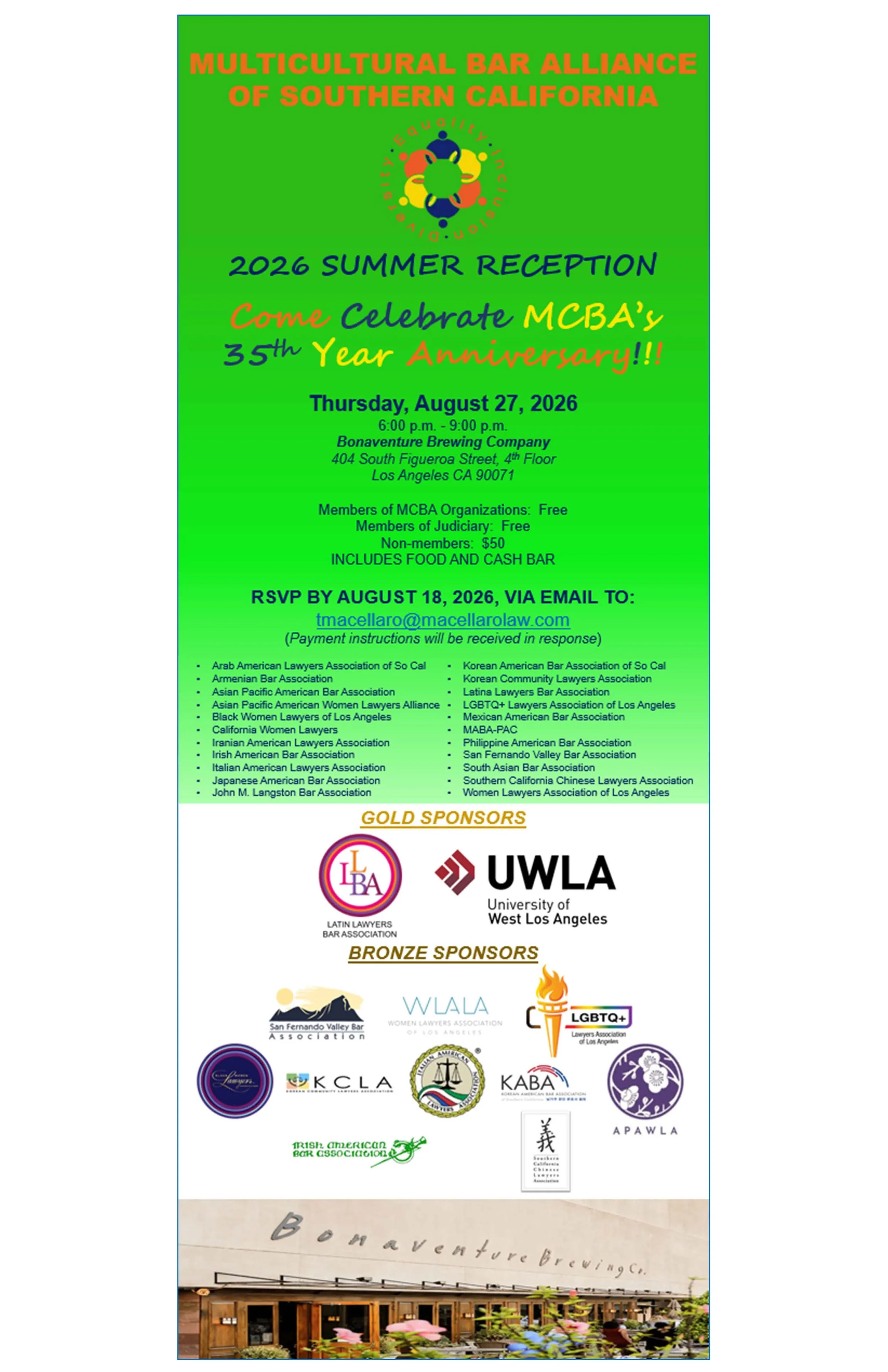MCBA Summer Reception