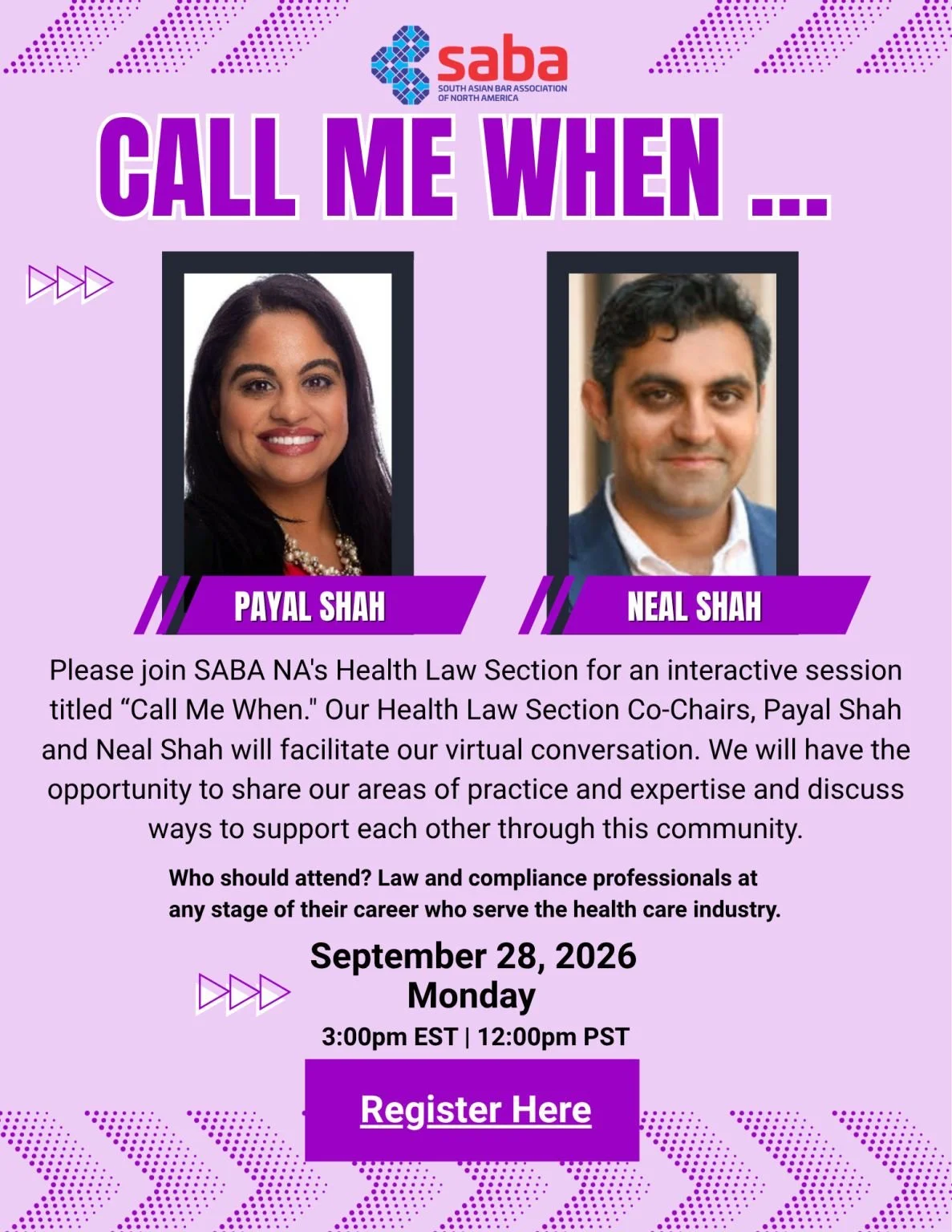 SABA-NA Health Law Section Conversation (virtual)