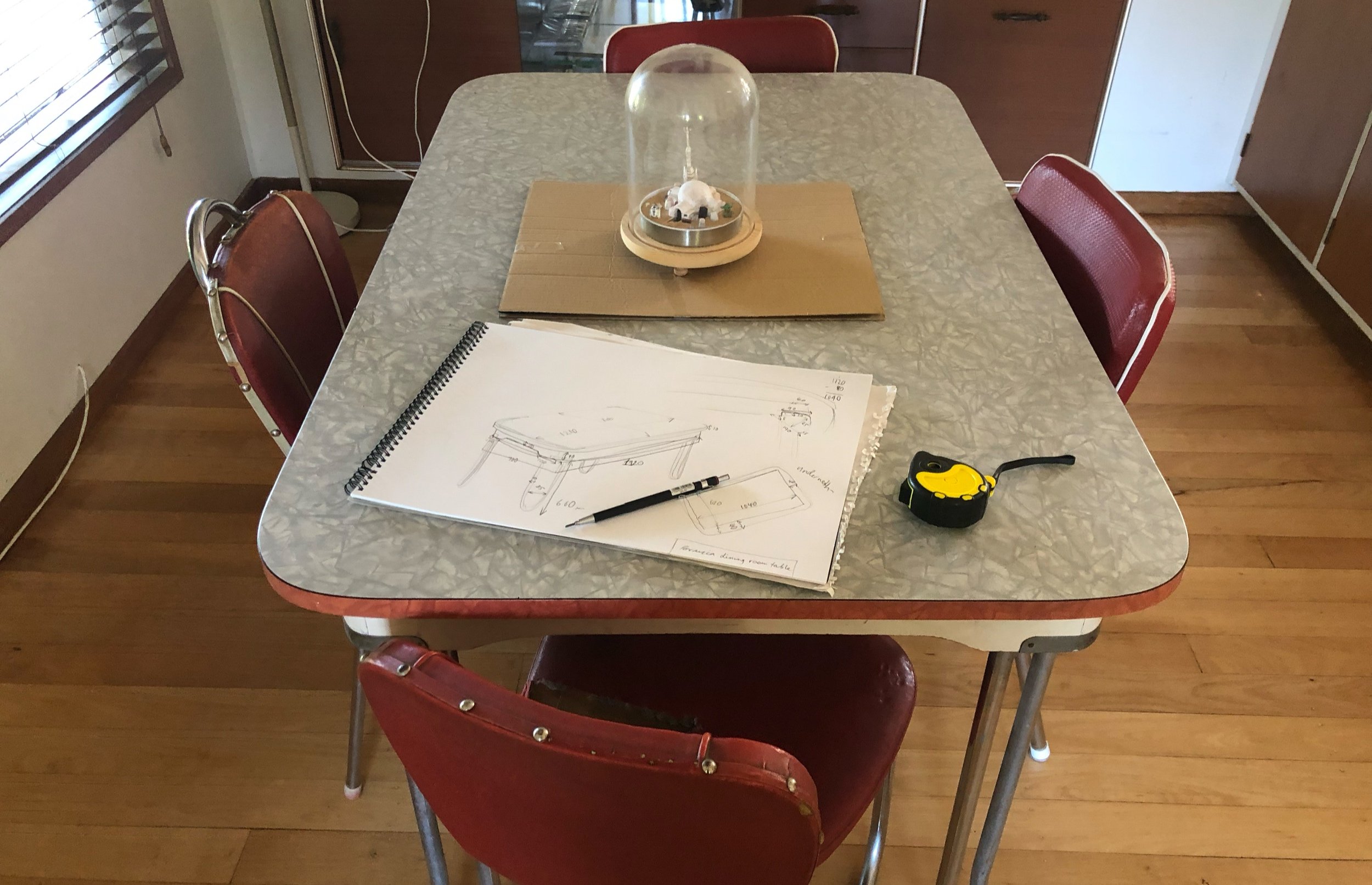 The table. Will need to build the chairs next!