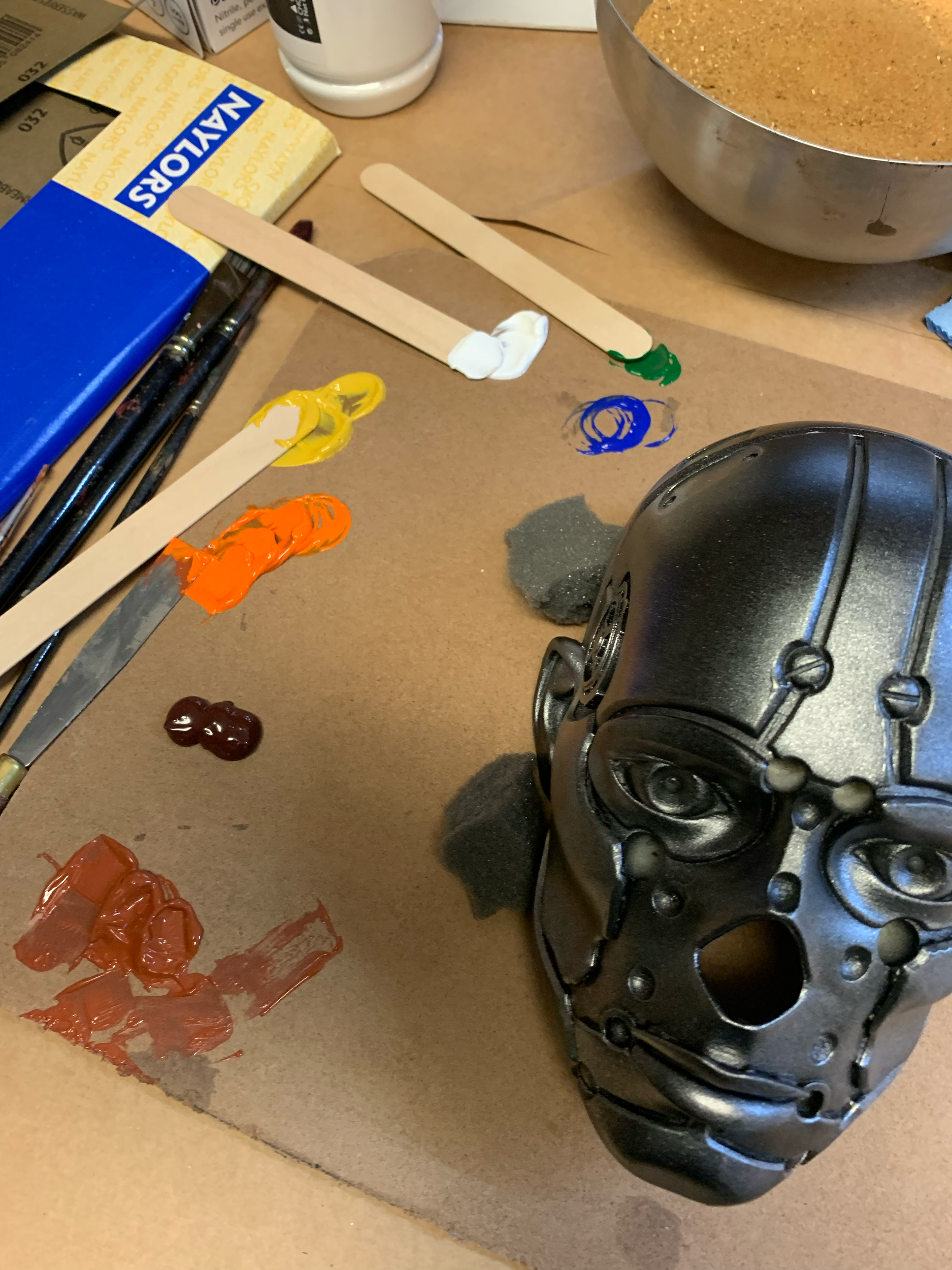 Mixing colours for the distressing techniques