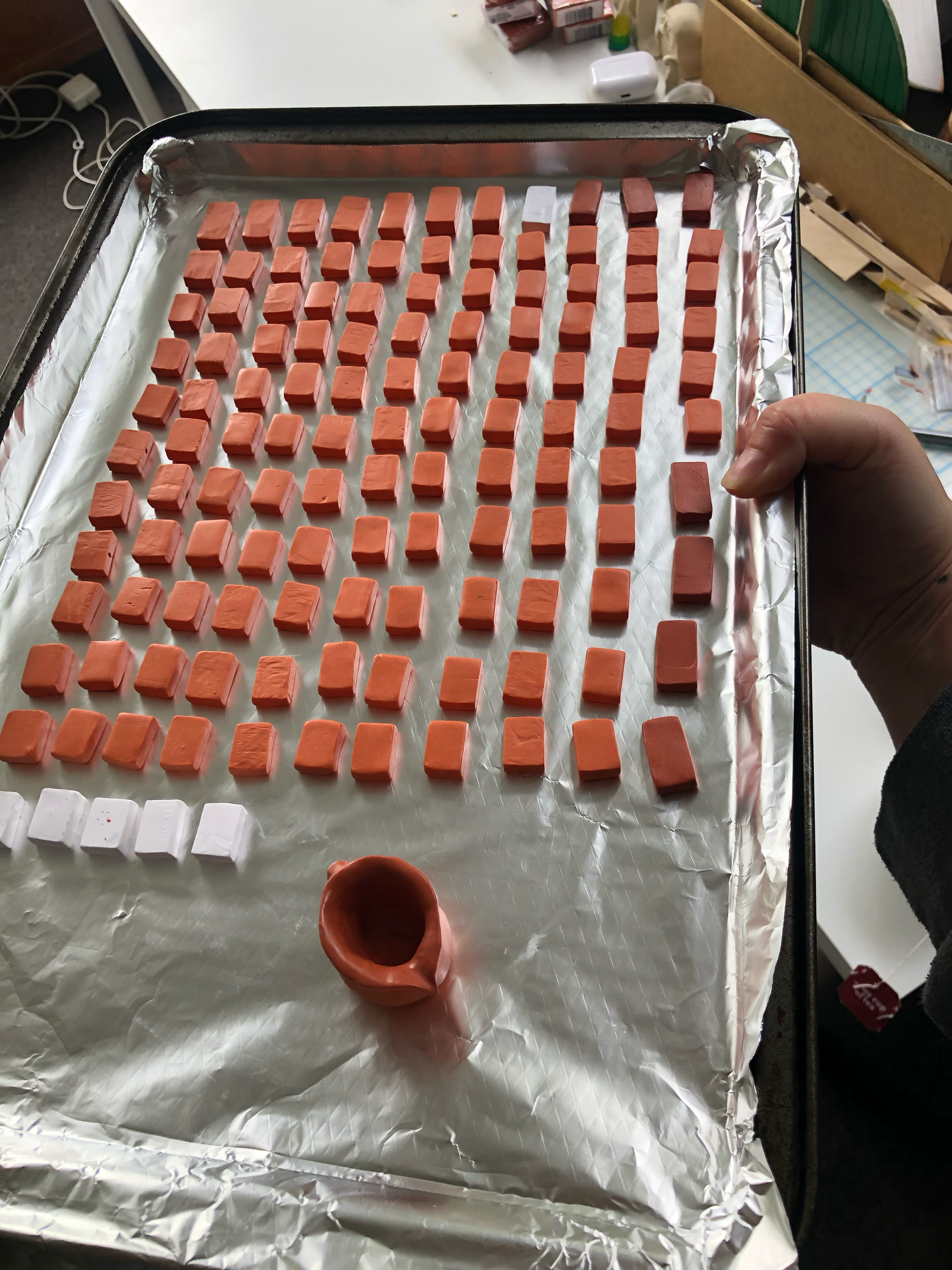 Baking bricks