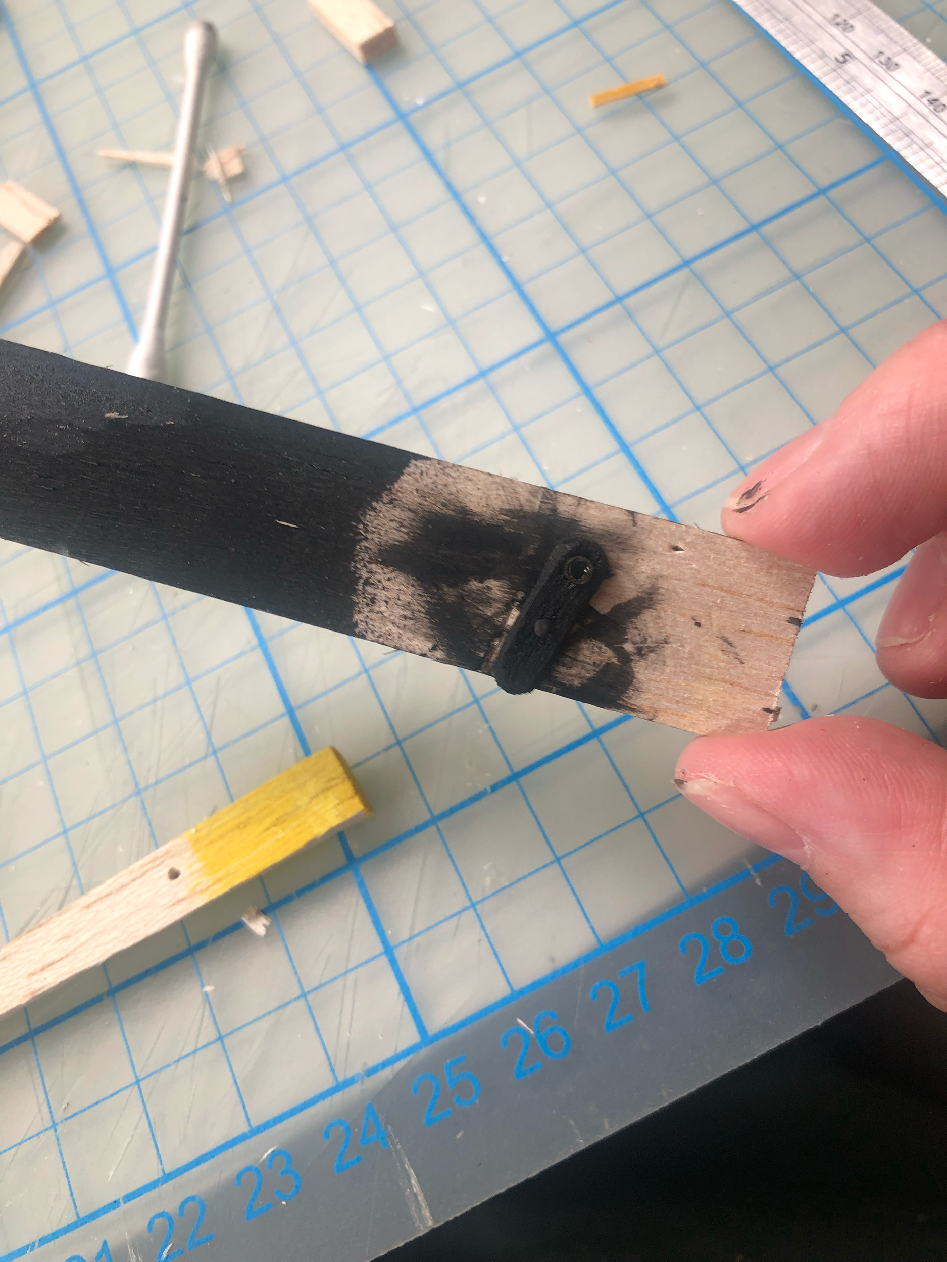 Making doorbell from balsa