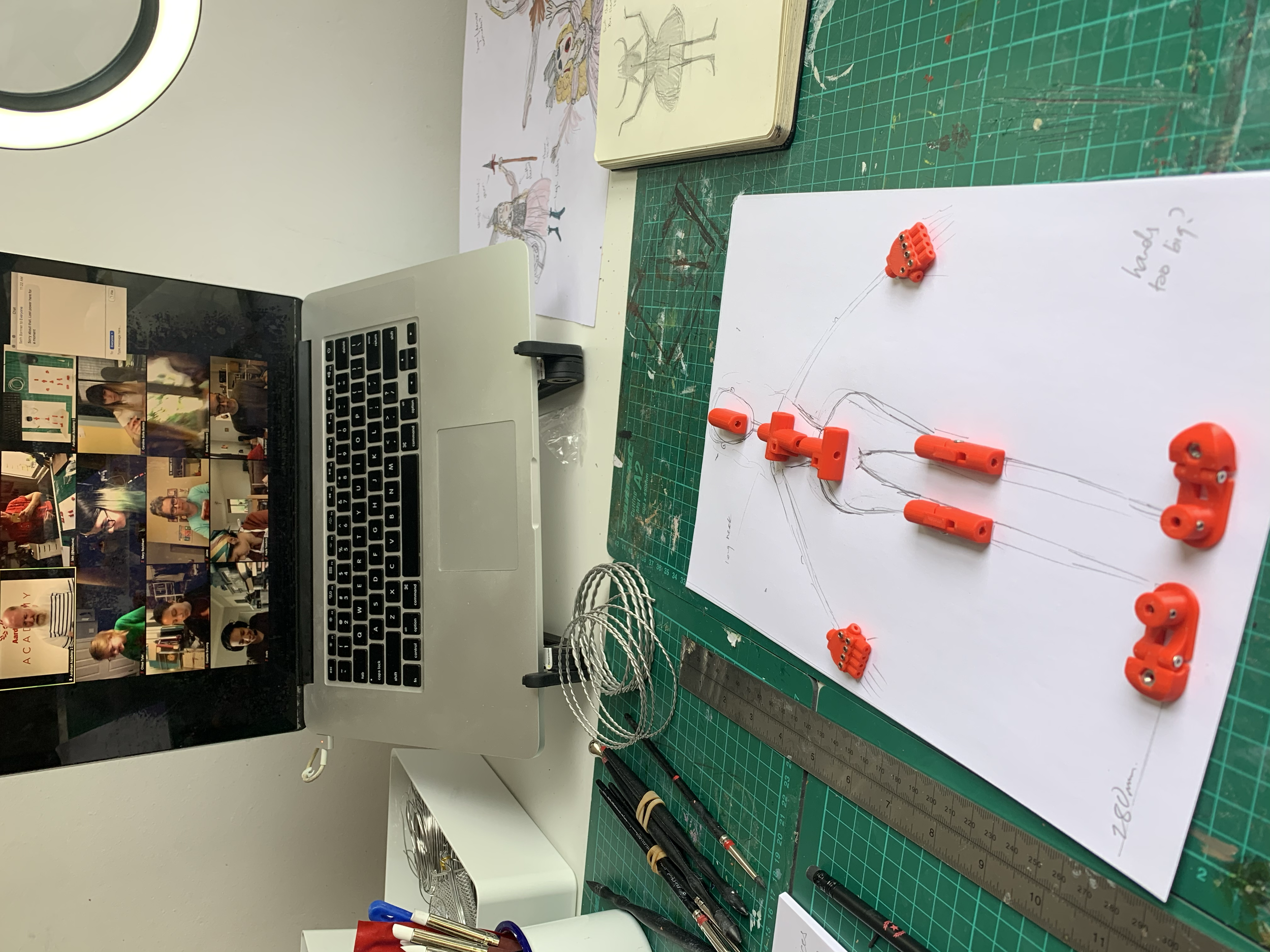 Planning out the armature