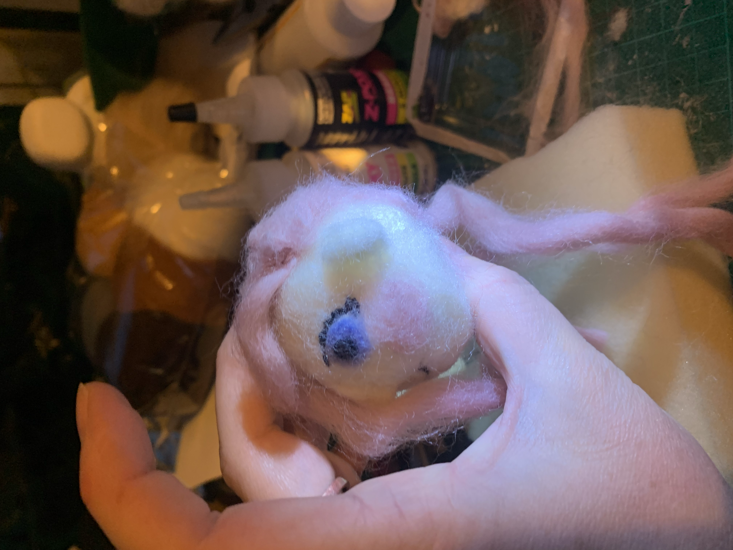 Sewing and needling in the hair
