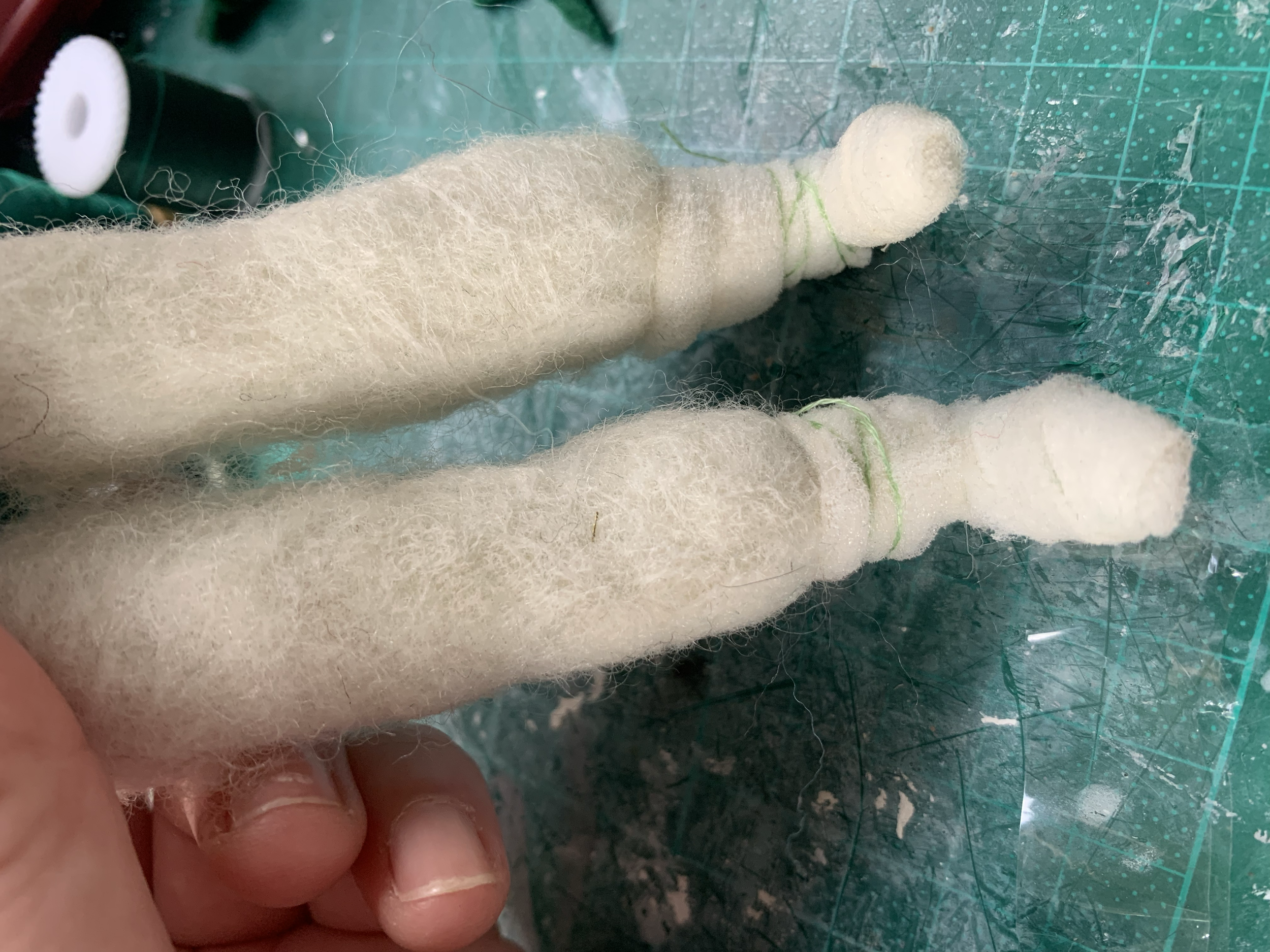 Attached feet and hands