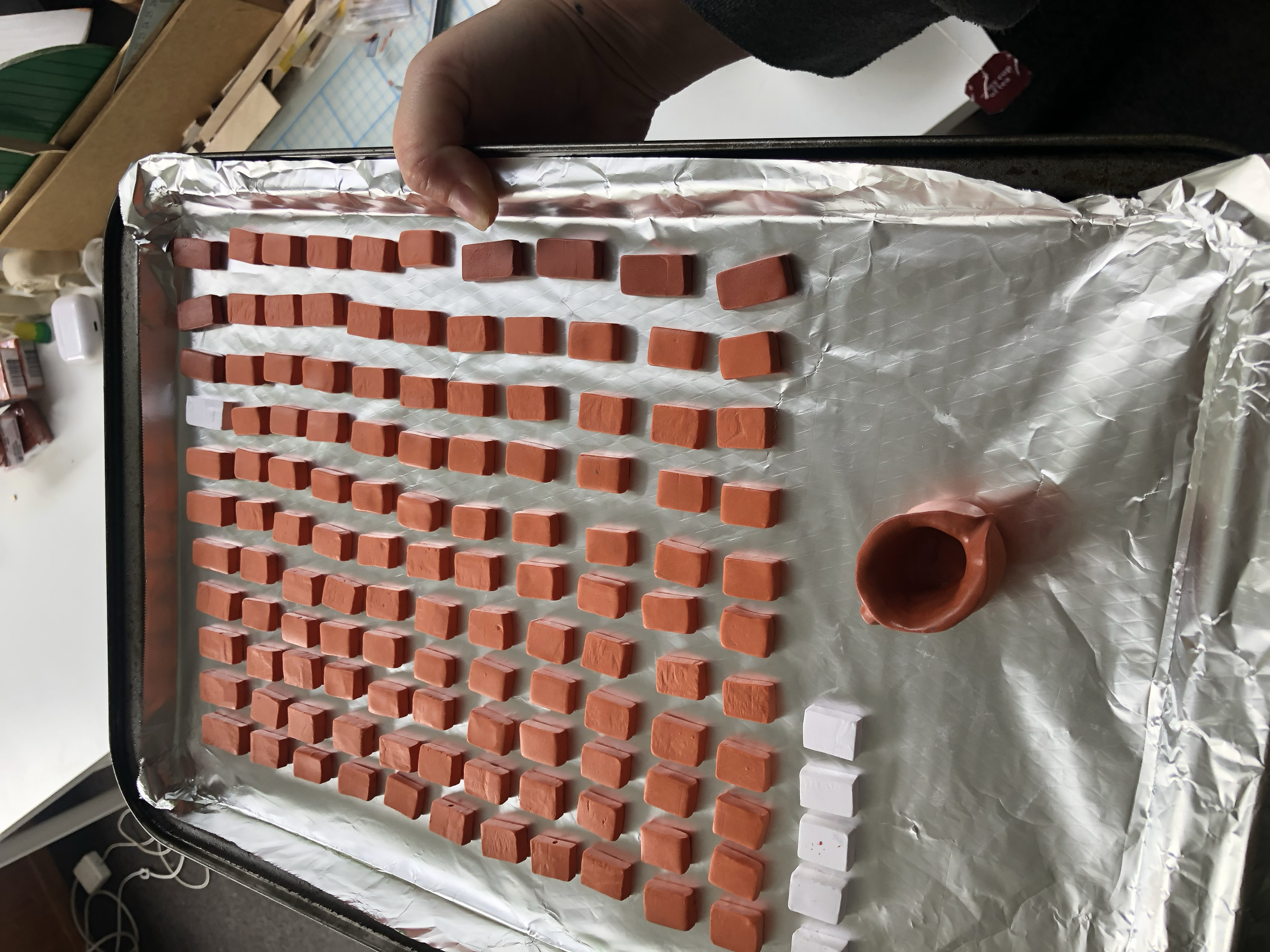 Baking bricks