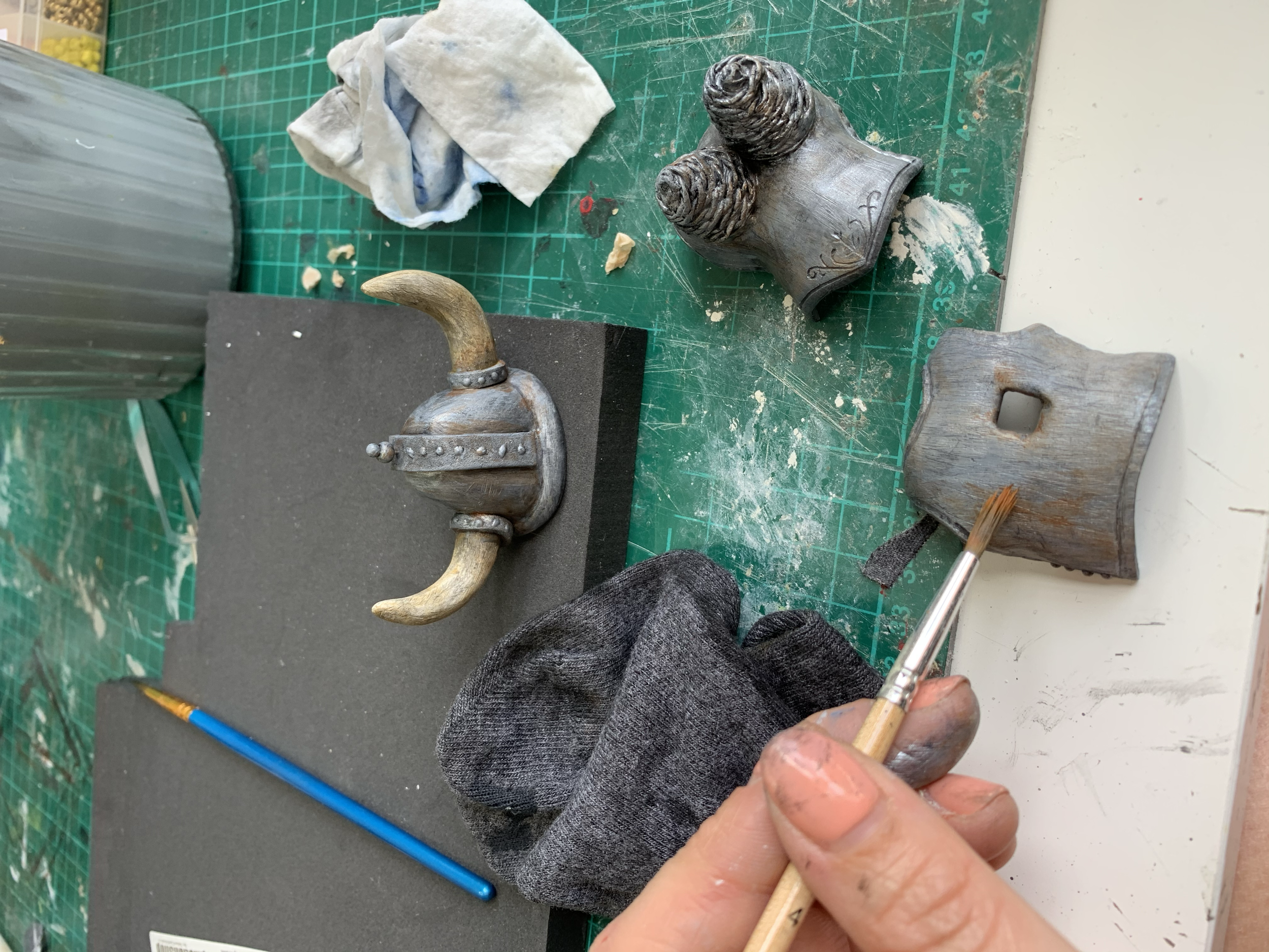 Painting costume parts