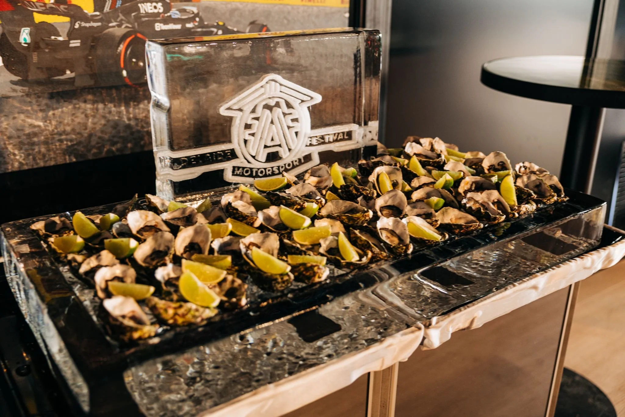 One Tier Tray with Logo.JPG