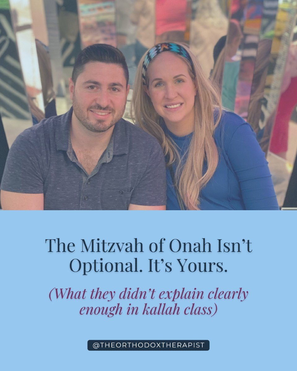 Most of us never heard the word onah outside of halacha books.

And even when we did, it was rarely explained in full.

We were taught to be patient. To be giving.

To be &ldquo;available&rdquo; when he needs you.

But no one told us that your pleasu