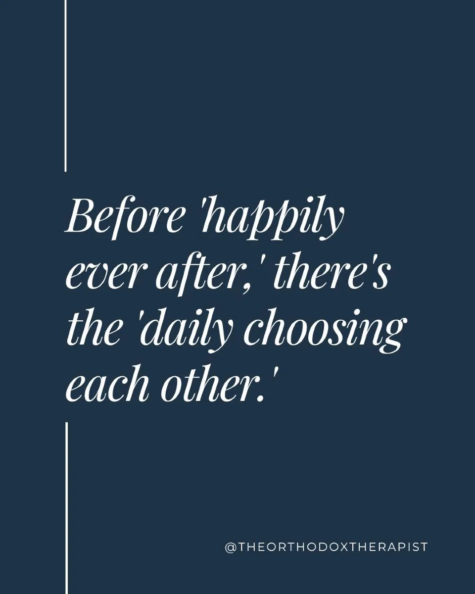 Fairy tales end with a chuppah.
But real life begins there.

And it&rsquo;s not all flowers and floating hearts.
It&rsquo;s dishes.
It&rsquo;s distraction.
It&rsquo;s the quiet resentment that builds when you feel unseen.

No one tells you how much w