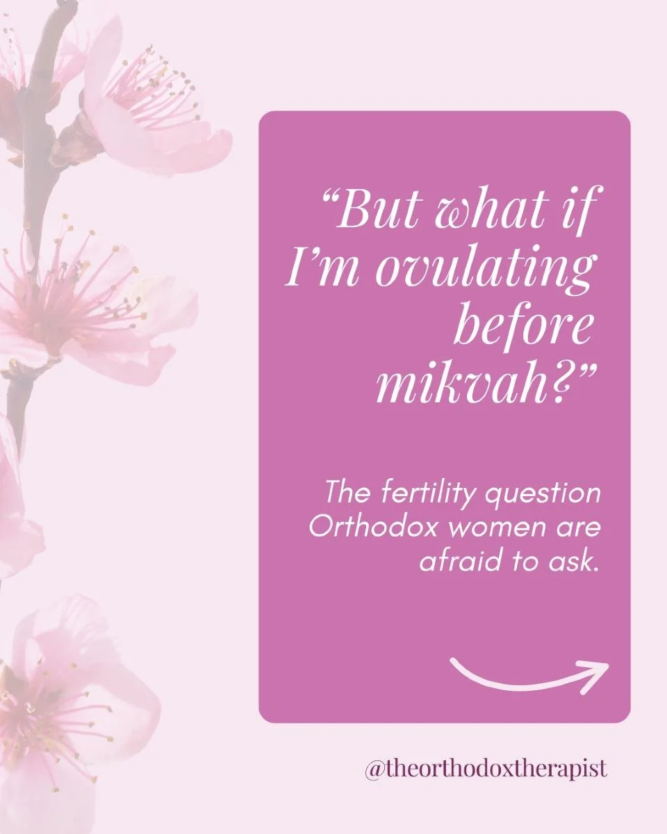 She counted every day.
Tracked every symptom.
Went to mikvah exactly on time.

And still her fertile window had already passed.

I can&rsquo;t tell you how many Orthodox women have quietly asked me:
&ldquo;What if I&rsquo;m ovulating before mikvah?&r