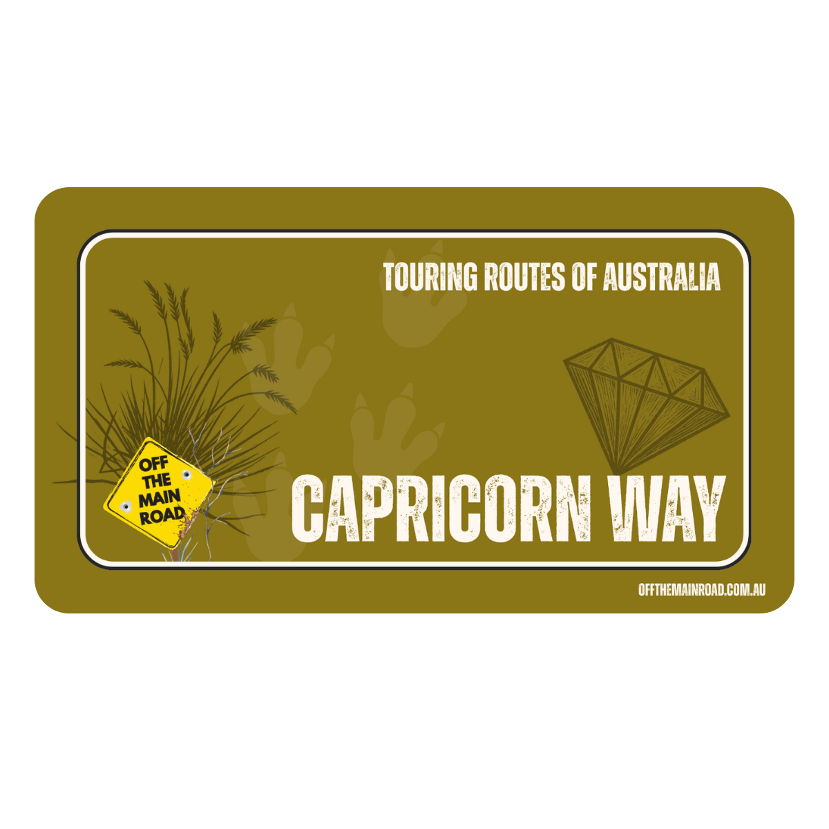 The Capricorn Way.  Touring Routes of Australia Sticker
