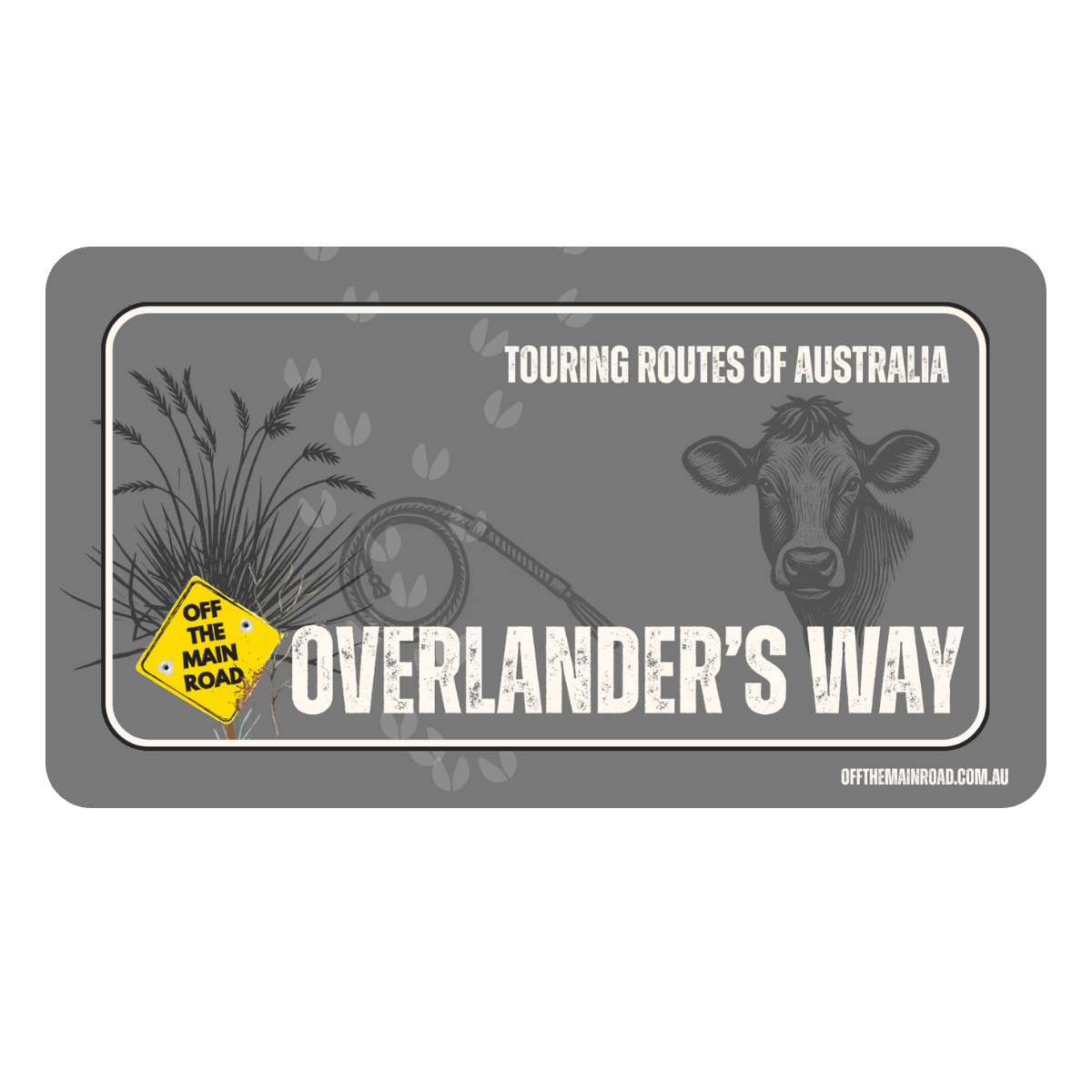 The Overlander’s Way.  Touring Routes of Australia Sticker