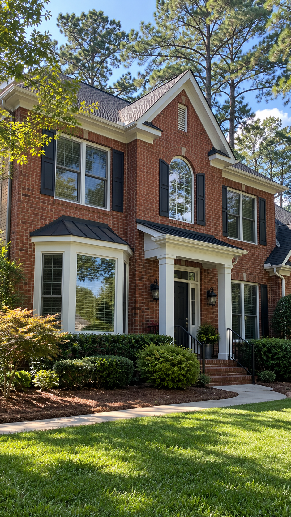 Atlanta-style home exterior — AI-generated illustrative image.