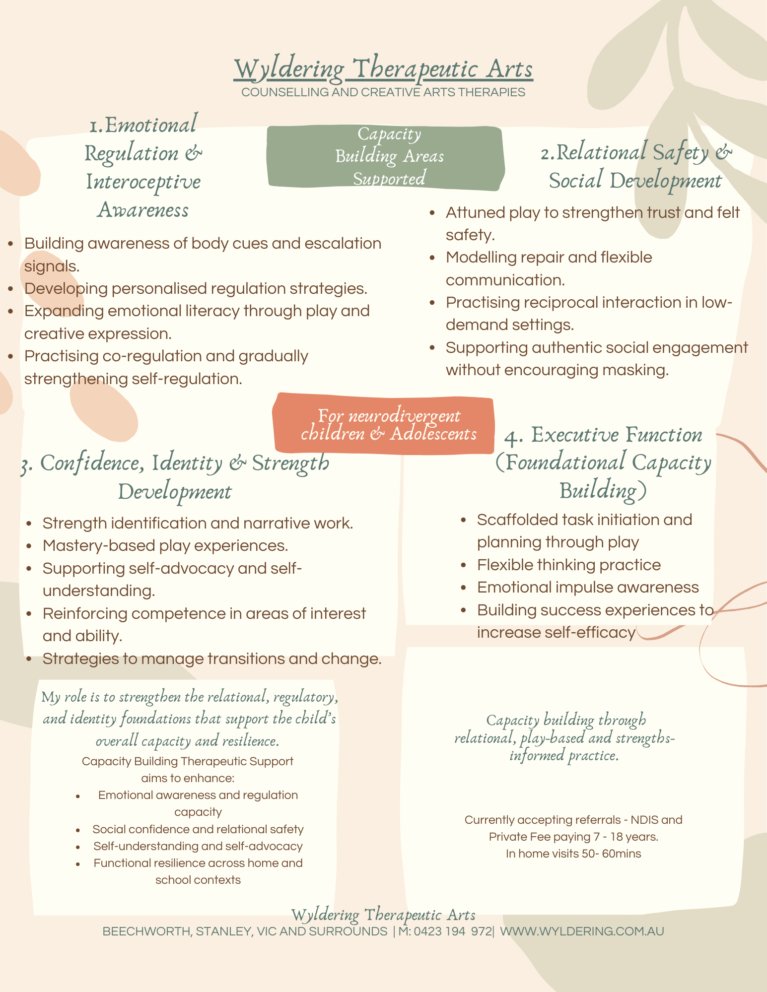 Ways of being with neurodivergent clients
