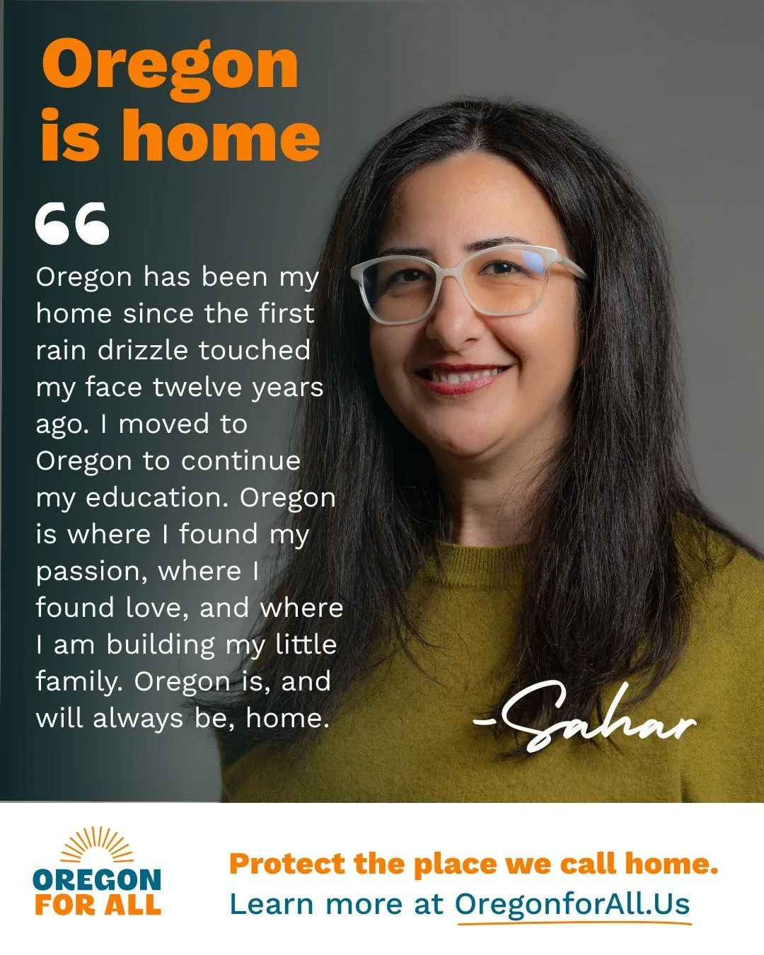 🧡 Oregon is Home 🧡 

&ldquo;Oregon has been my home since the first rain drizzle touched my face 12 years ago. I moved to Oregon to continue my education. Oregon is where I found my passion, where I found love, and where I am building my little fam
