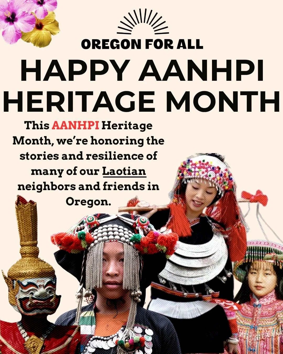Happy AANHPI Heritage Month! 💛

This month, we honor the resilience, history, and contributions of our Laotian communities in Oregon.

Many Laotian families arrived in the United States as refugees after the &ldquo;Secret War&rdquo; in Laos, a confl