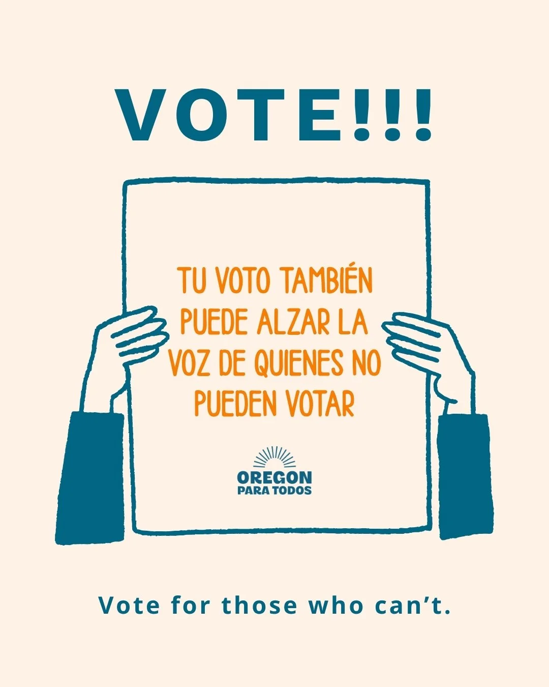 Voting is a way to make our voices heard, participate in decisions that affect our communities, and help shape the future we want to build for our families.

In Oregon, every vote counts. If you&rsquo;ve already received your ballot, make sure to com