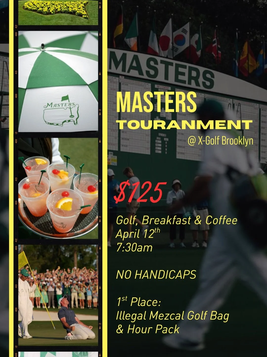 CALLING OUR COMPETITIVE GOLFERS 🗣️ 
Our Masters Tournament is not one to miss! 

Full morning of golf, breakfast and coffee included! Ride it through into the final moments of the Masters to see who gets the green jacket! ✅