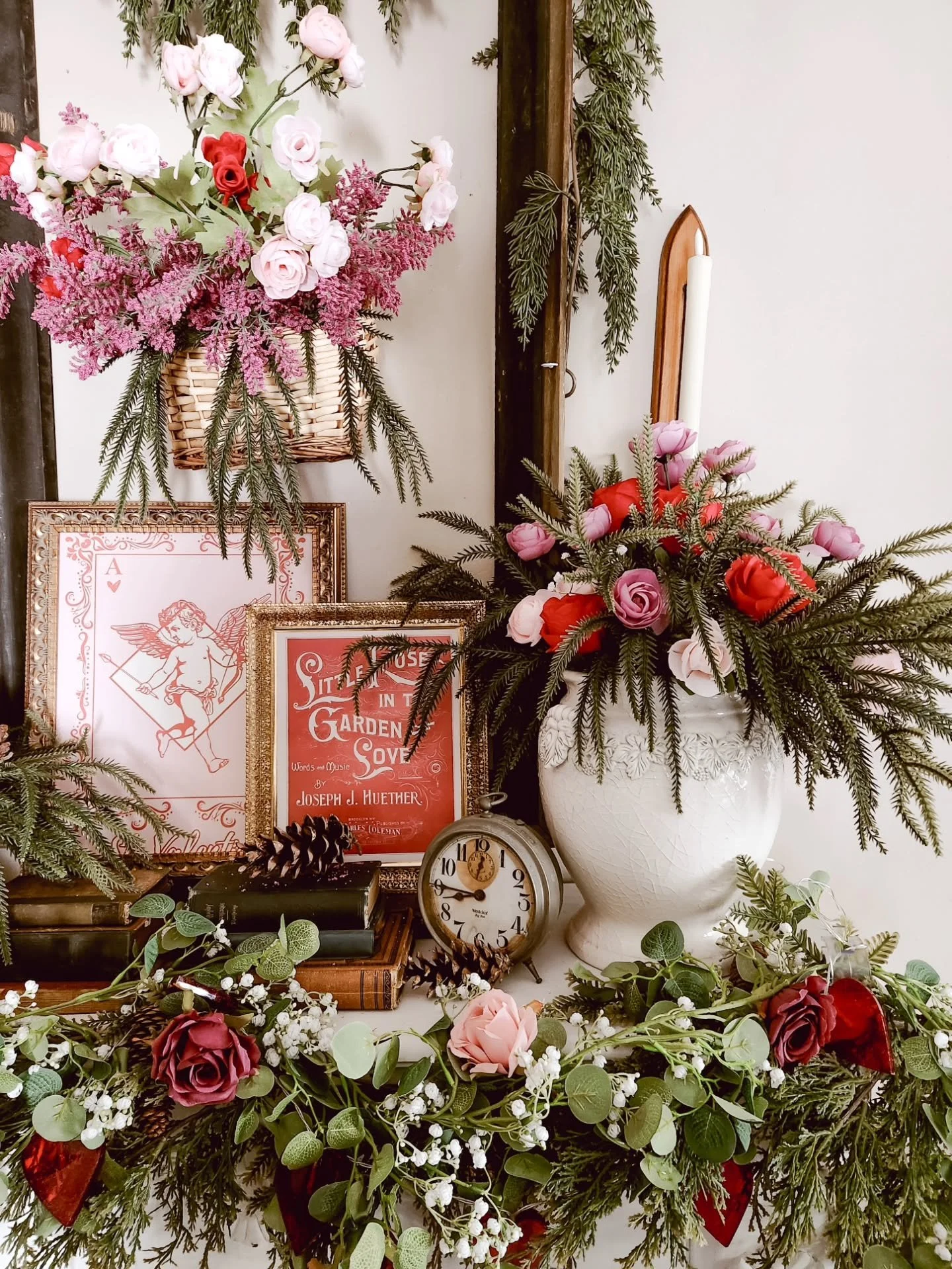 Last year, I dressed this mantel in pinks, hearts, and vintage Valentine charm.
This year? I didn&rsquo;t.

Not because I don&rsquo;t love Valentine&rsquo;s Day... but because this season asked me to slow down instead of decorate. To stay in winter a