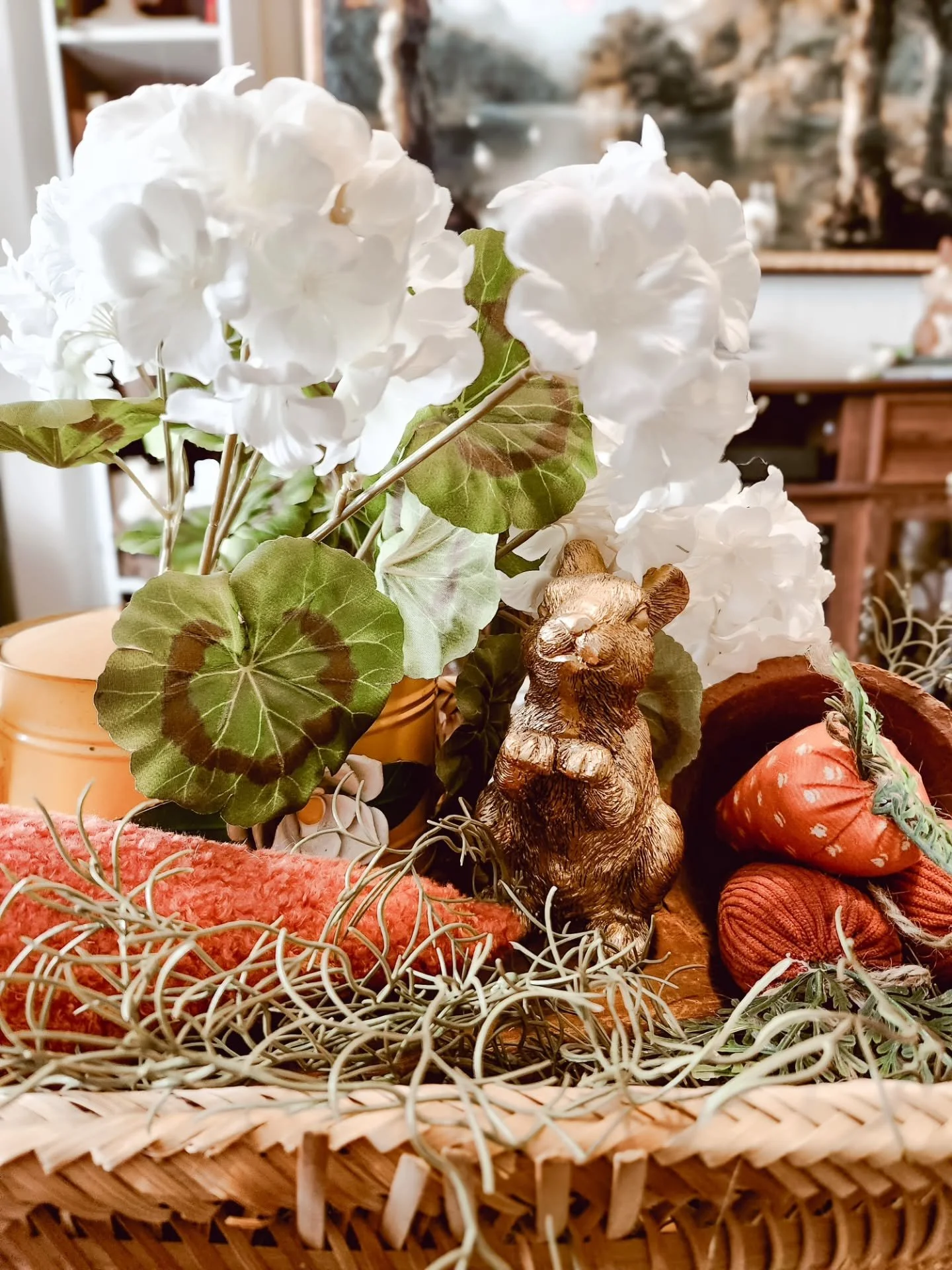 Spring doesn&rsquo;t start on a calendar. It starts on my coffee table.

It shows up quietly
in soft whites, thrifted textures, and pieces that have already lived a little.
Nothing rushed. Nothing trendy. Just layers that make the room feel lighter, 