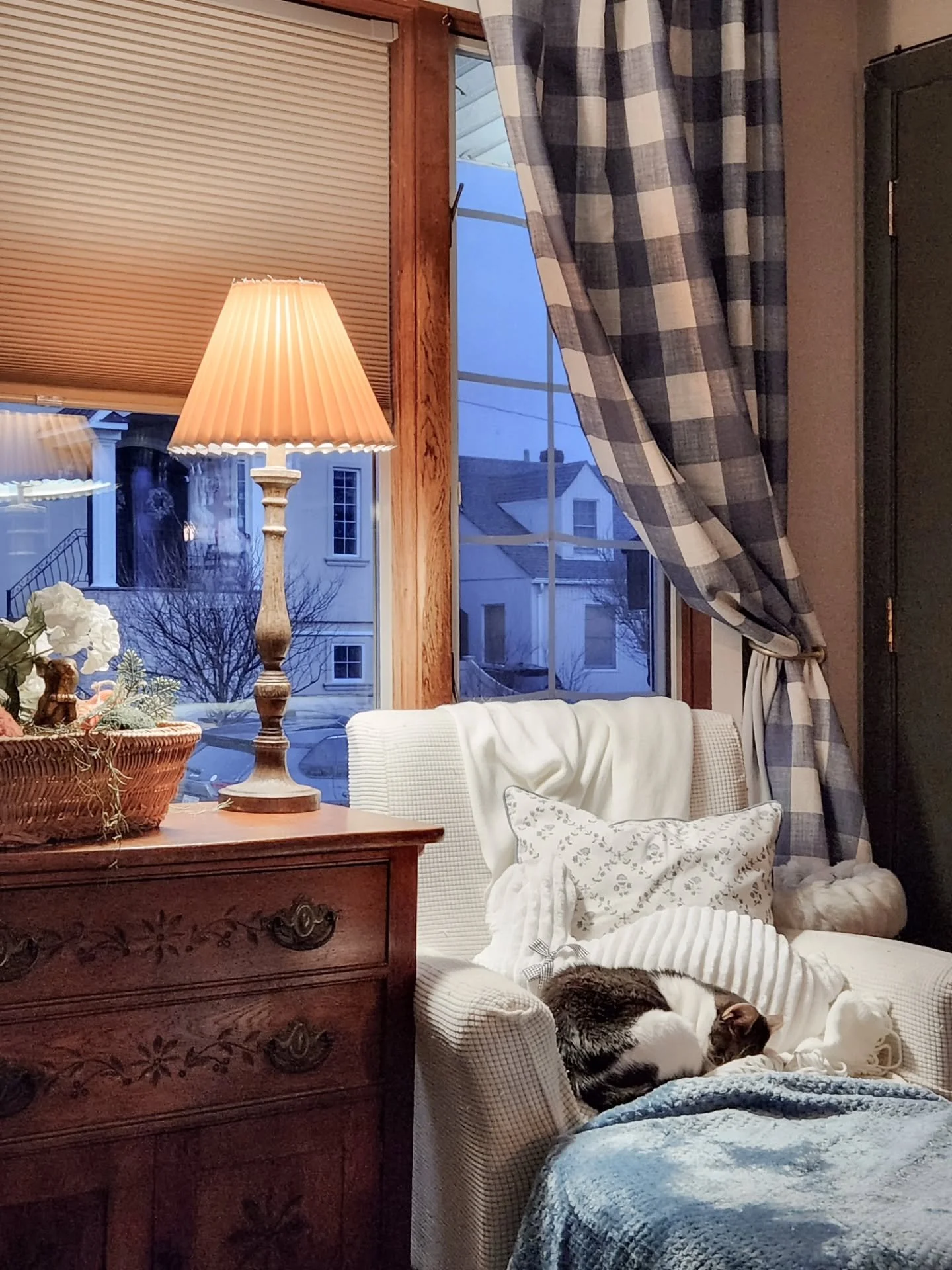 This is our living room....brought to you by thrift stores and poor self control 🤷&zwj;♀️